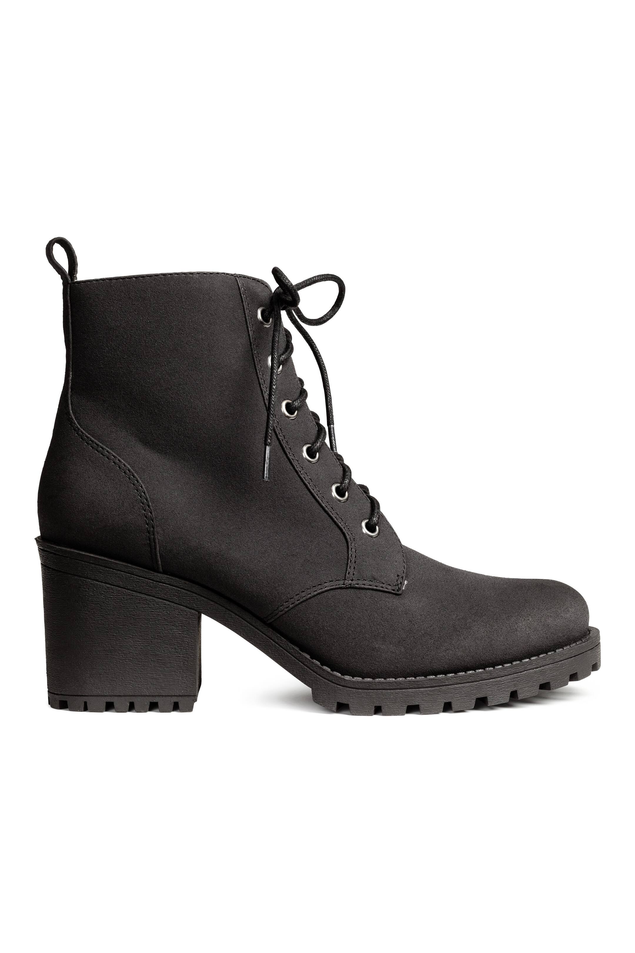 Grotere afbeelding bekijken: Enkelboots met teddy voering - Zwart - DAMES | H&M NL 1