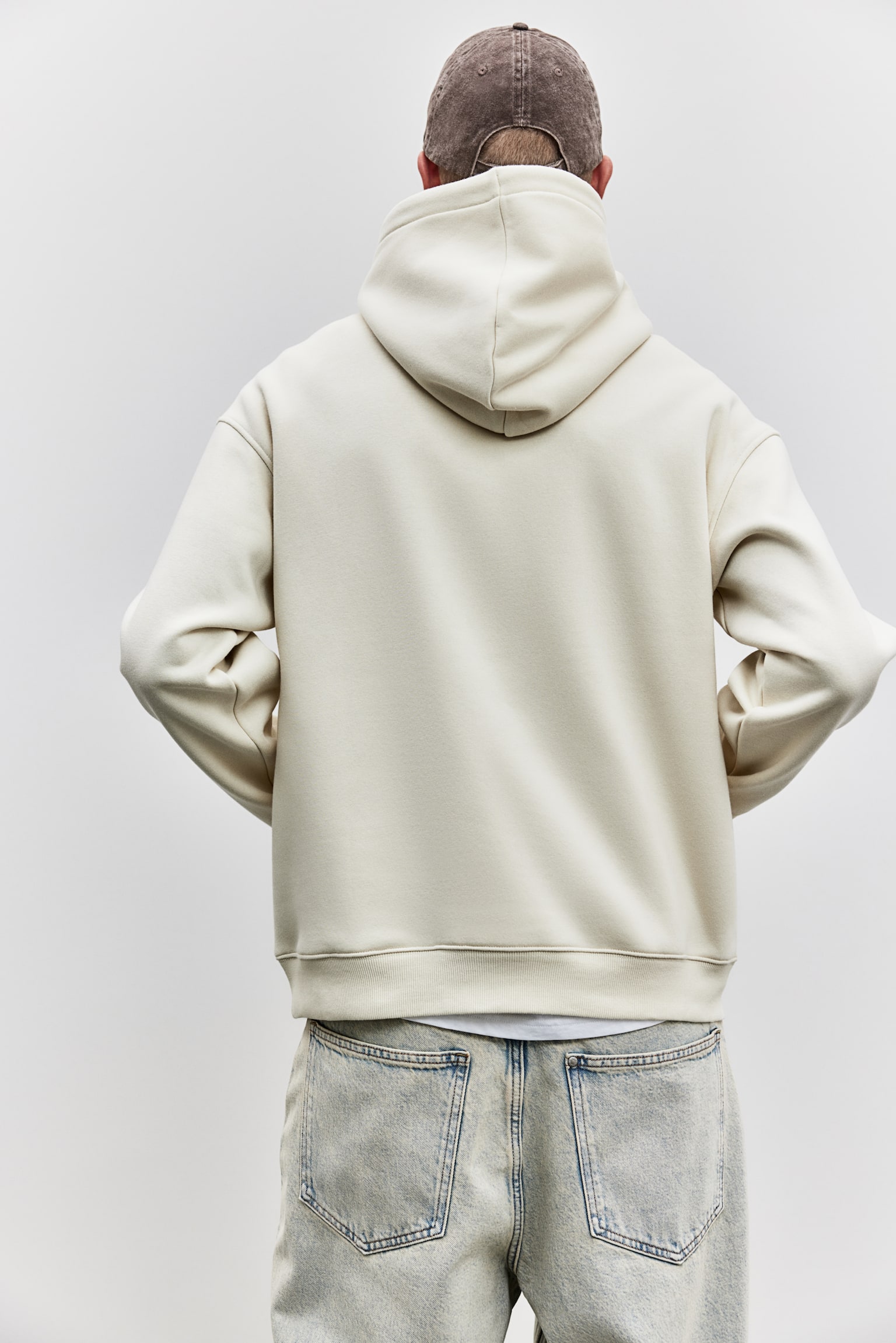 Loose Fit Hoodie - Light beige/Black/Light grey marl/Navy blue/Forest green/Light beige/Dark brown/Black/Dark greige/Pistachio green/White/White/Burgundy/Green/Light brown/Light purple - 6