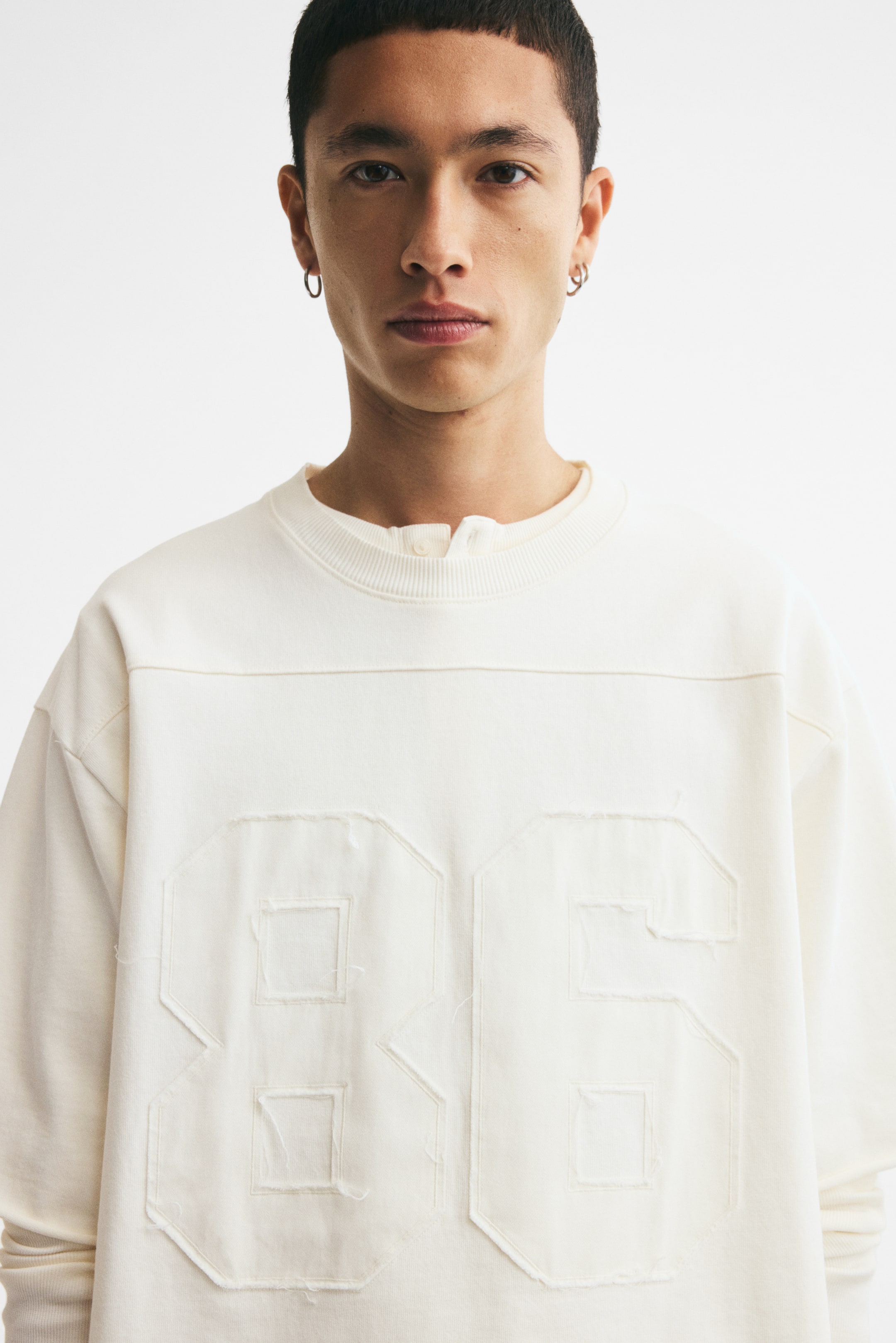 T-shirt grande taille en coton avec motifs