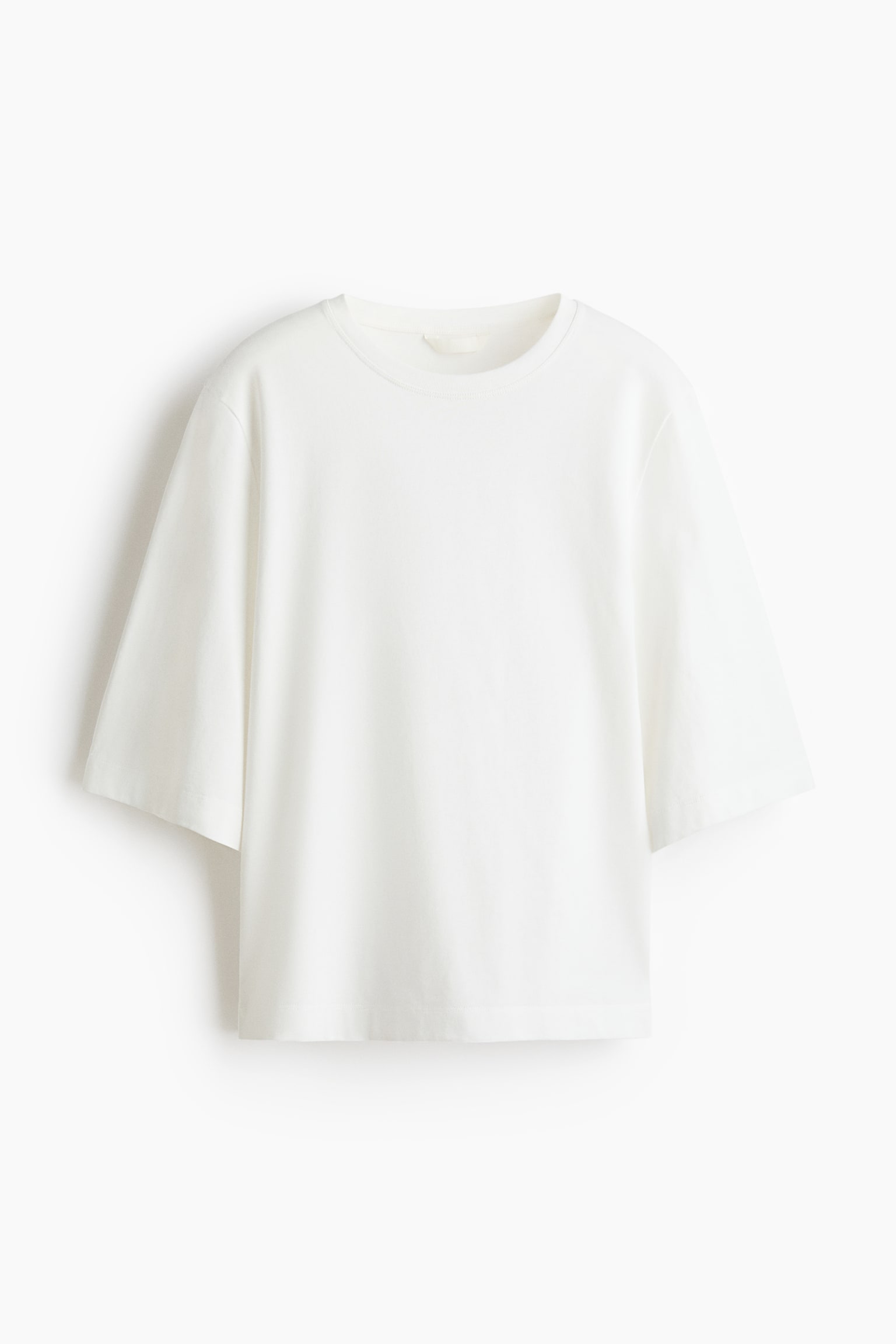 Loose-fit cotton T-shirt - White/Black/Navy blue/Striped - 1