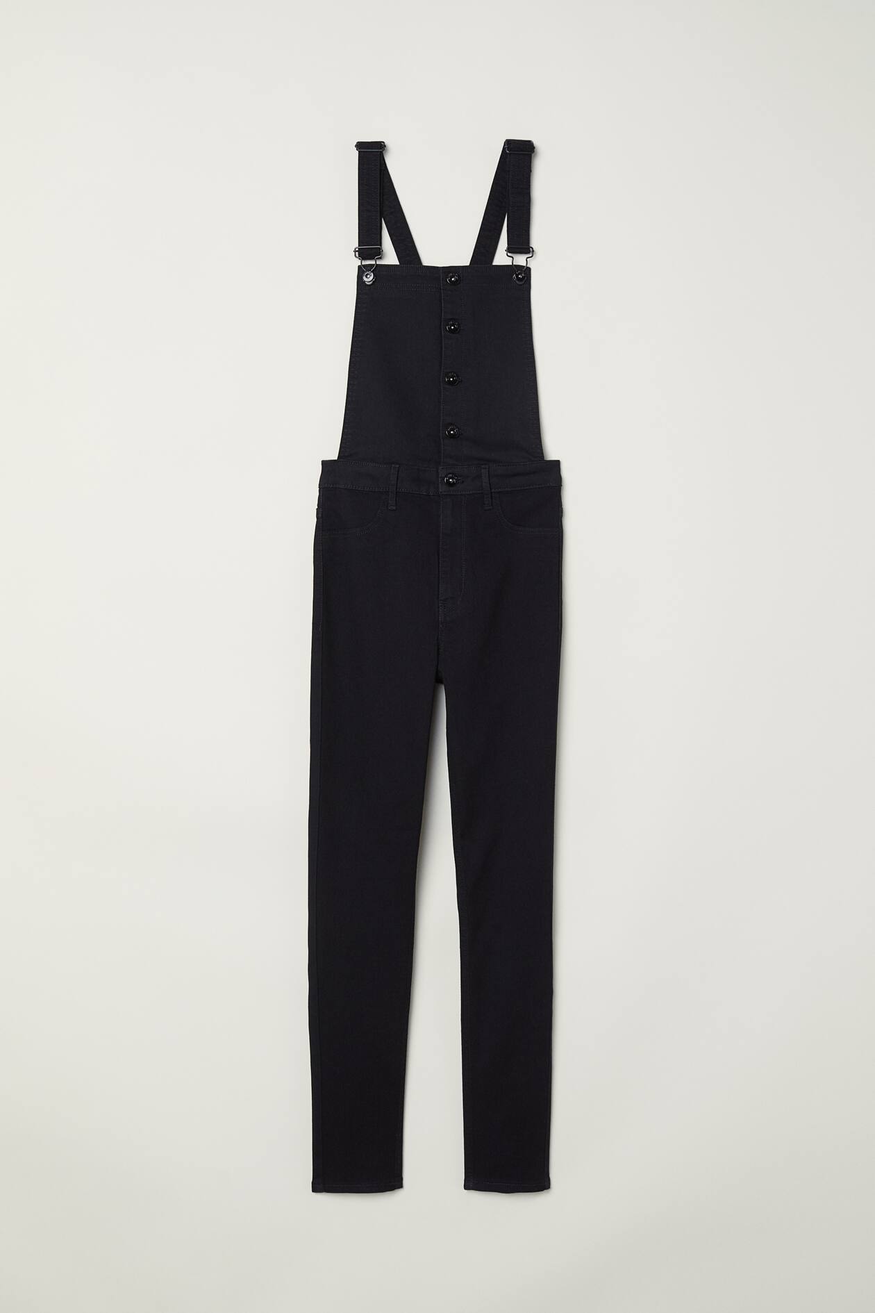 Salopette en denim - Noir - FEMME | H&M FR