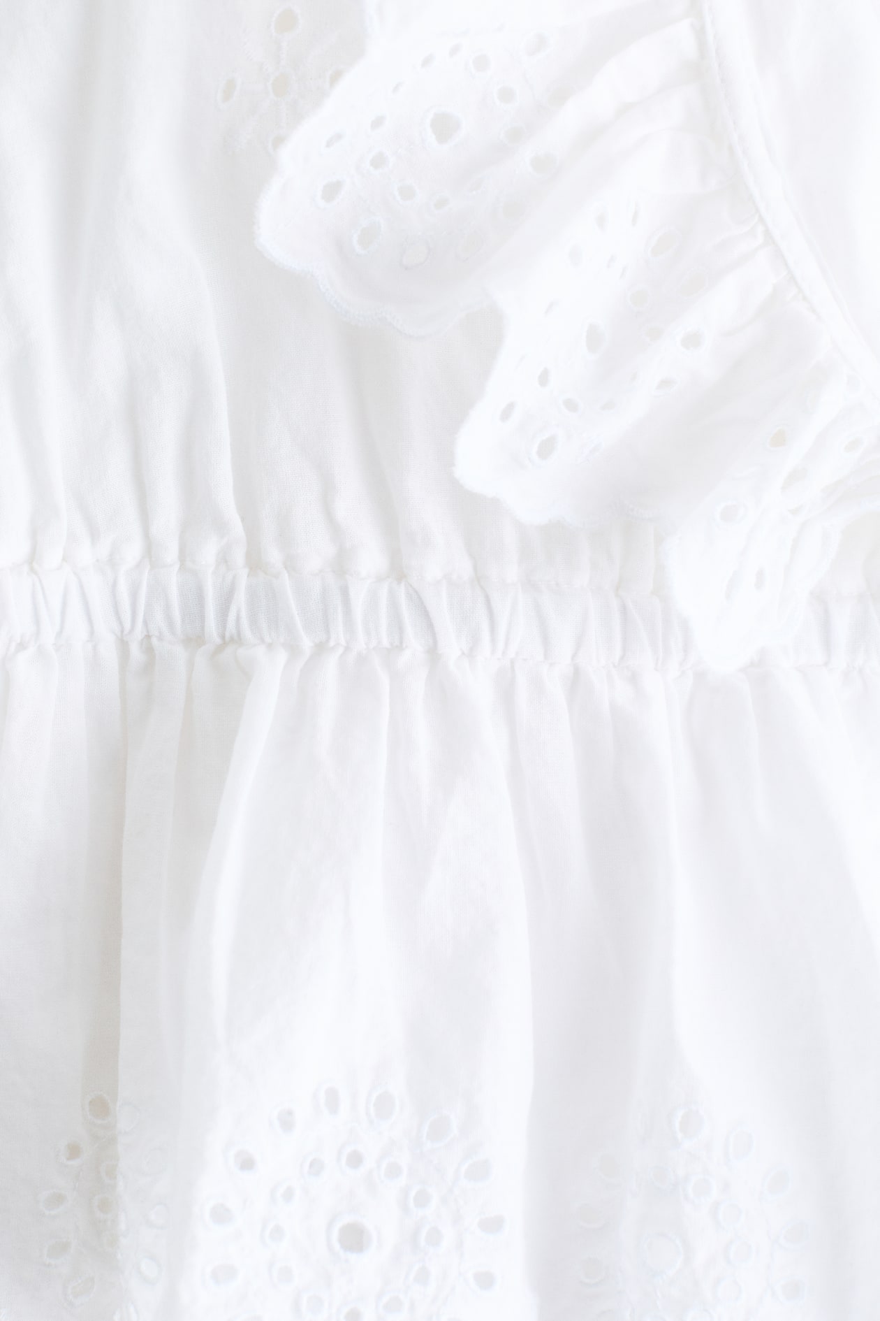 Cotton Blouse with Eyelet Embroidery - image 2
