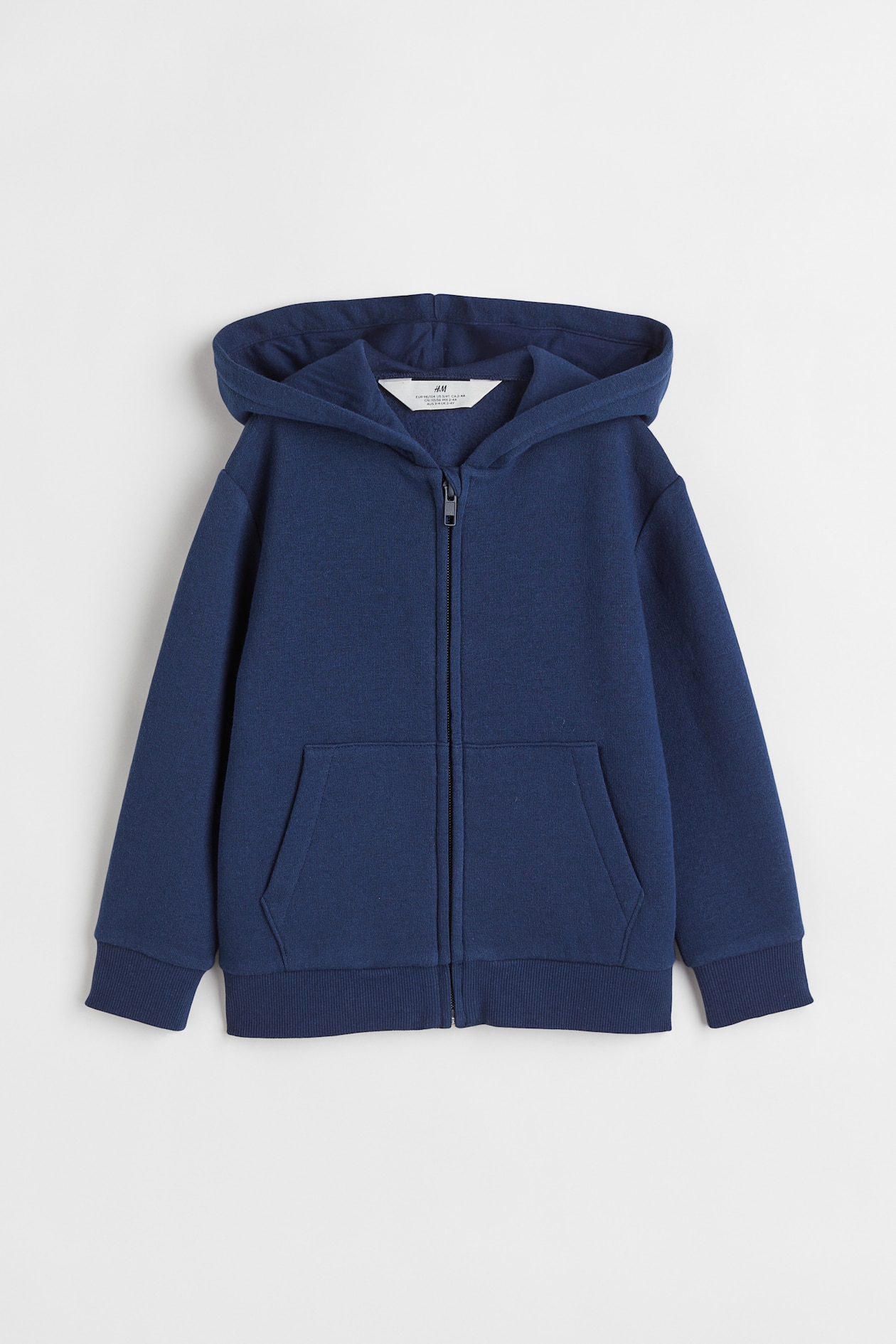 Hooded Jacket - Long sleeve - Regular length - Dark blue - Kids | H&M US