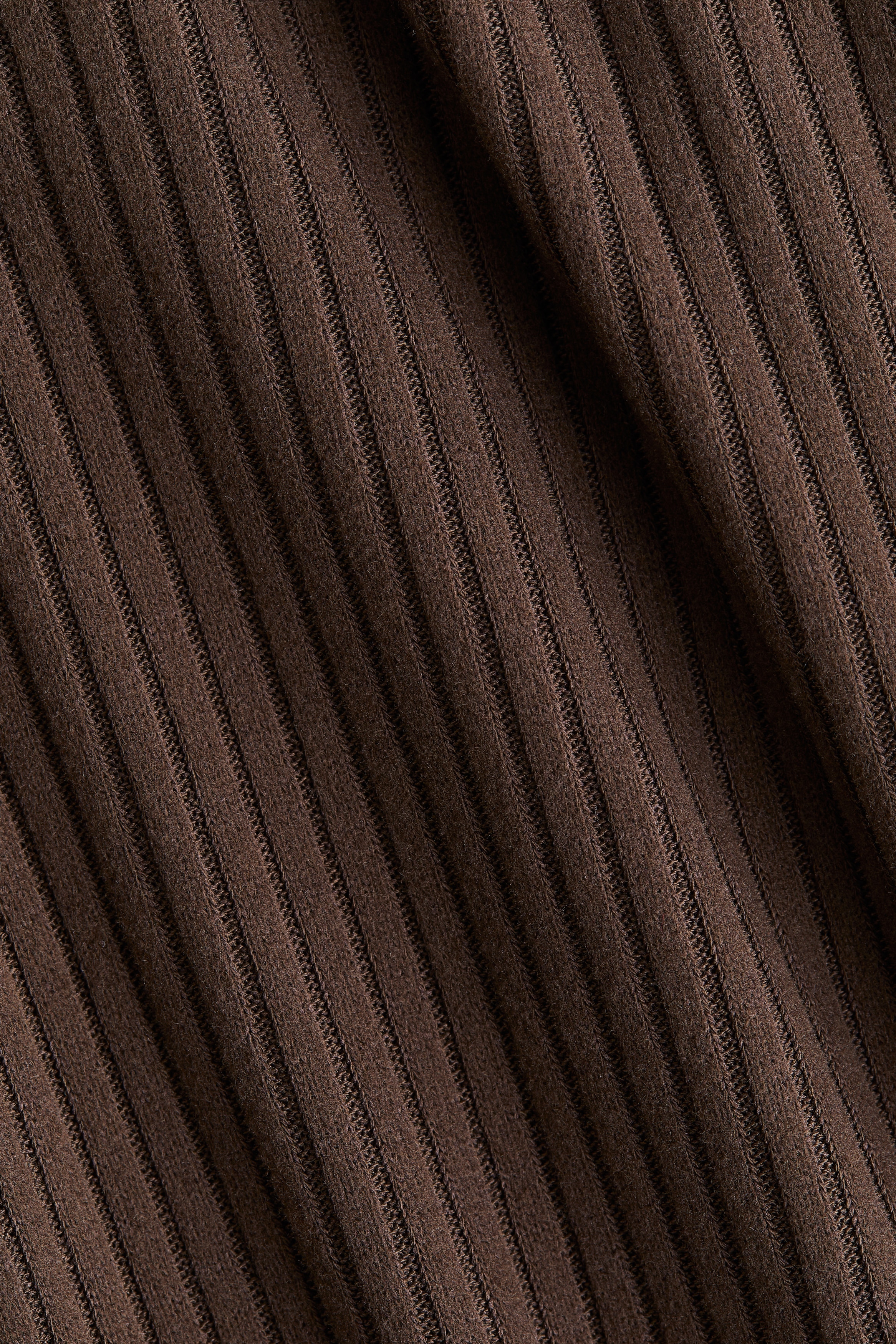 Wide rib-knit trousers