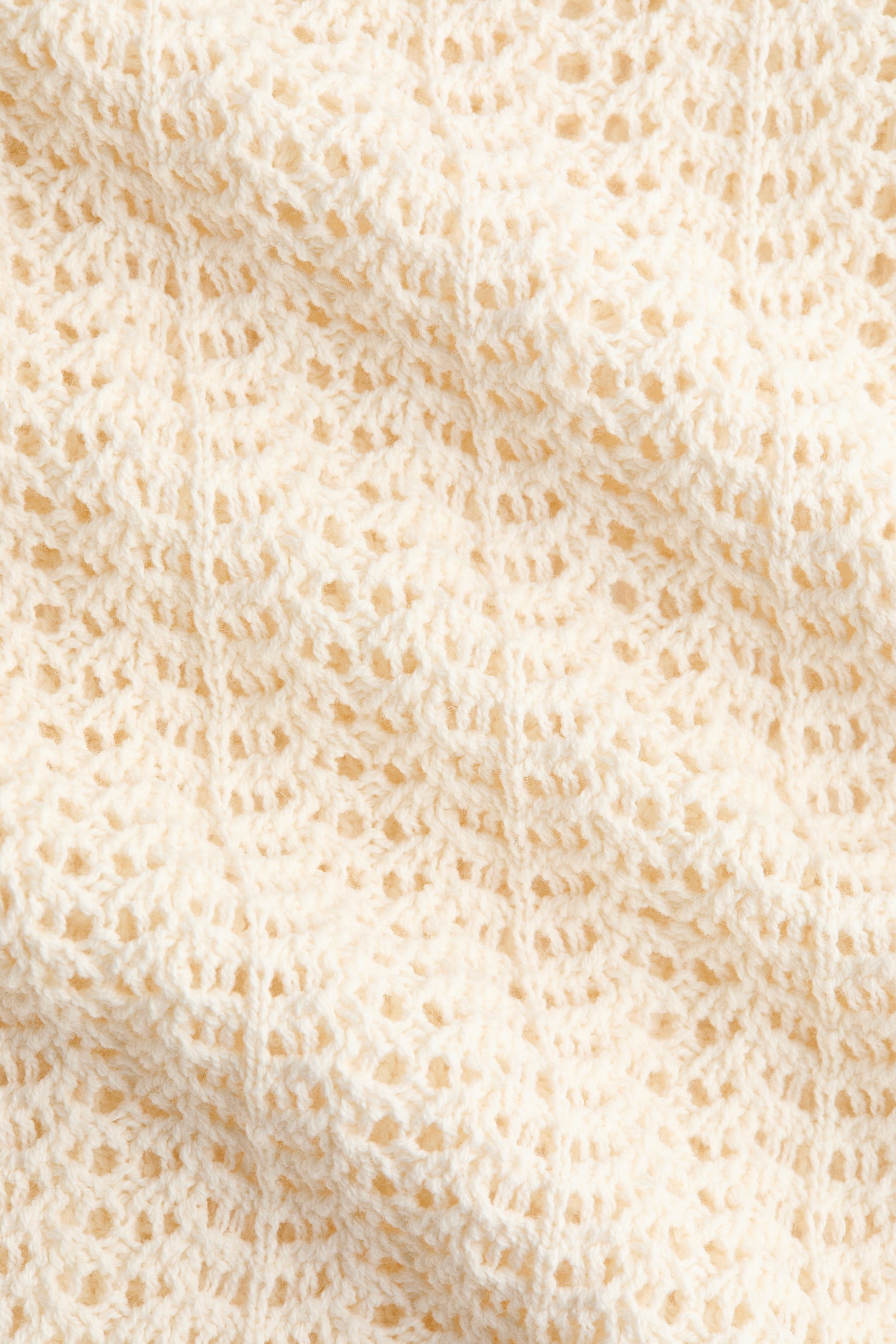 Pointelle-knit jumper - Light beige - 4