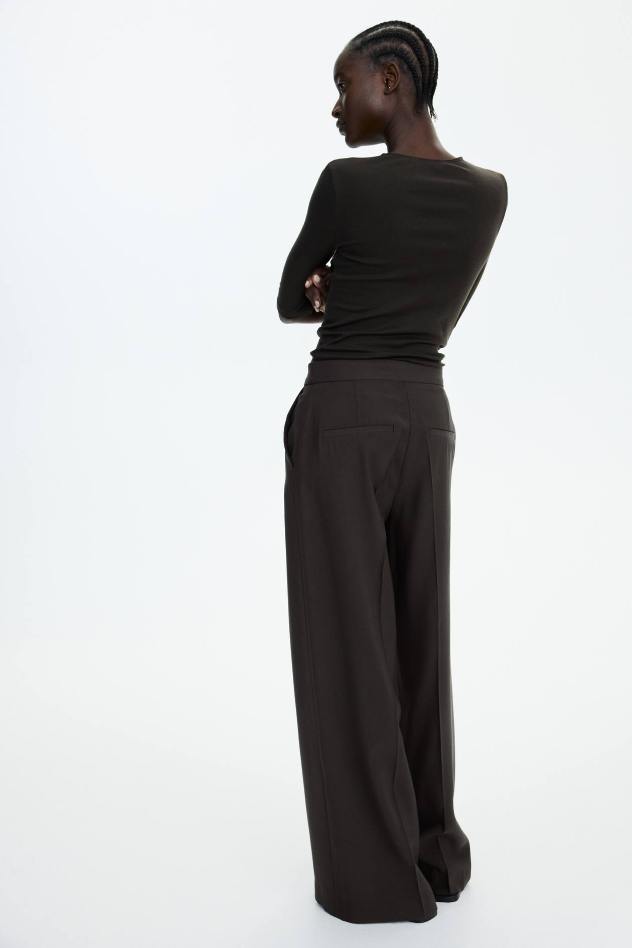 Wide Leg Pants Dark Brown Ladies H M US wide-leg-pants-dark-brown-ladies-h-m-us