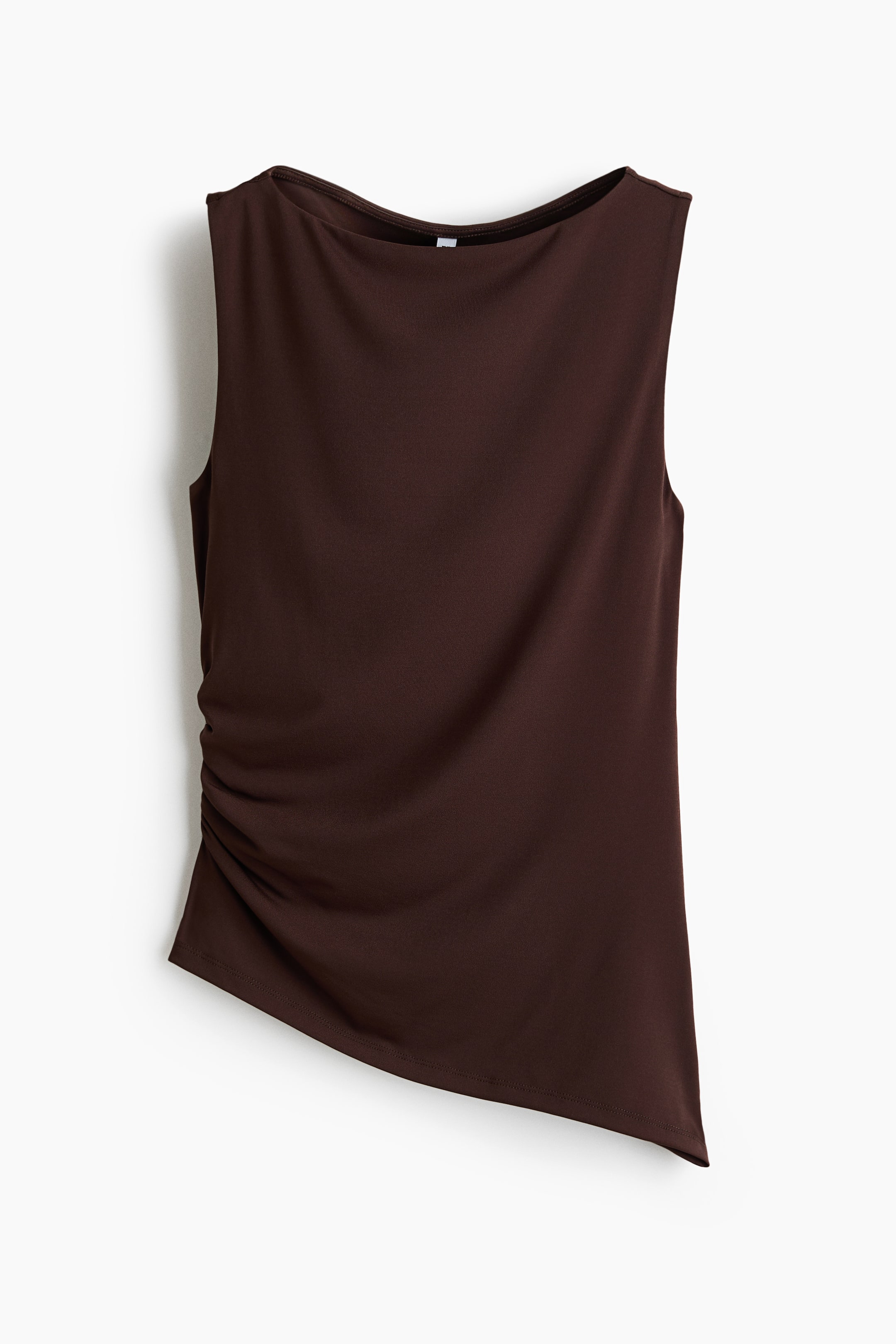 Draped Boat-Neck Top