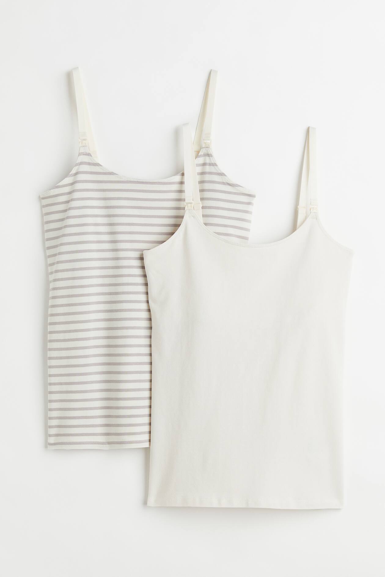 Haut D'allaitement Chic Herzmutter Tops D'allaitement Seamless - Lot De 2 - Camisole Haut Allaitement Pratique Seamless