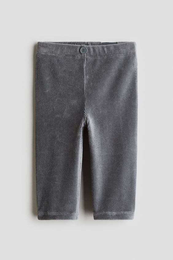 Детские леггинсы H&M Ribbed Velour Leggings