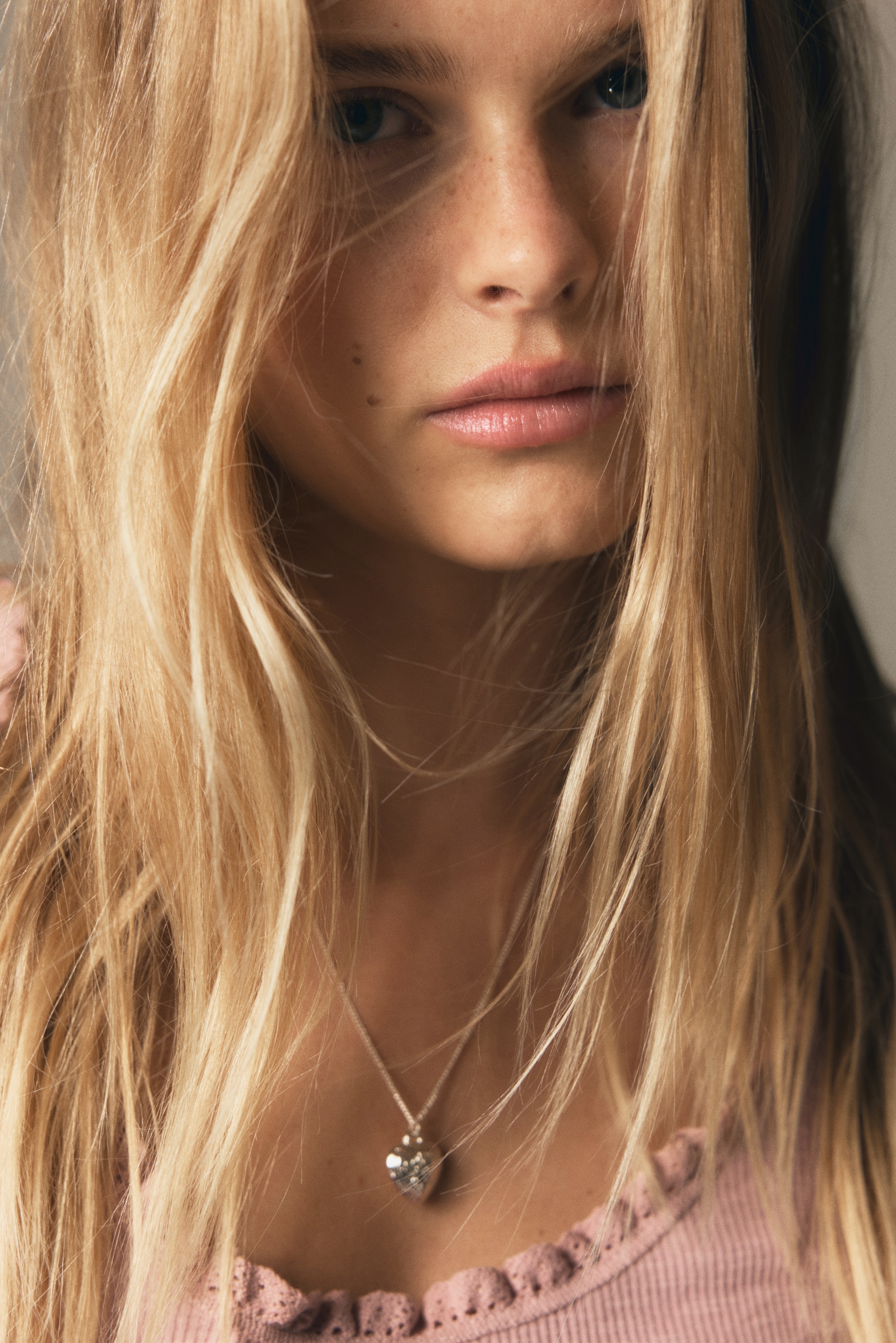 Lace-trimmed top