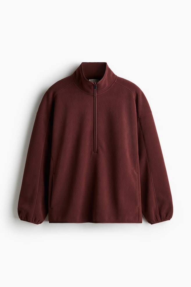 Fleece sports top - Light burgundy/Black/Dark grey - 1