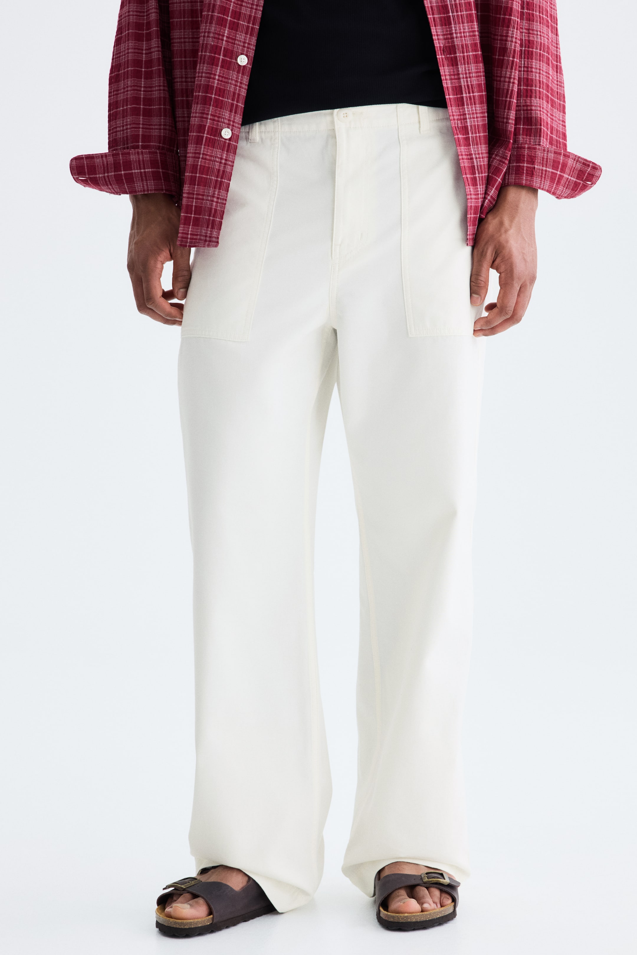 Relaxed-Fit Twill Pants