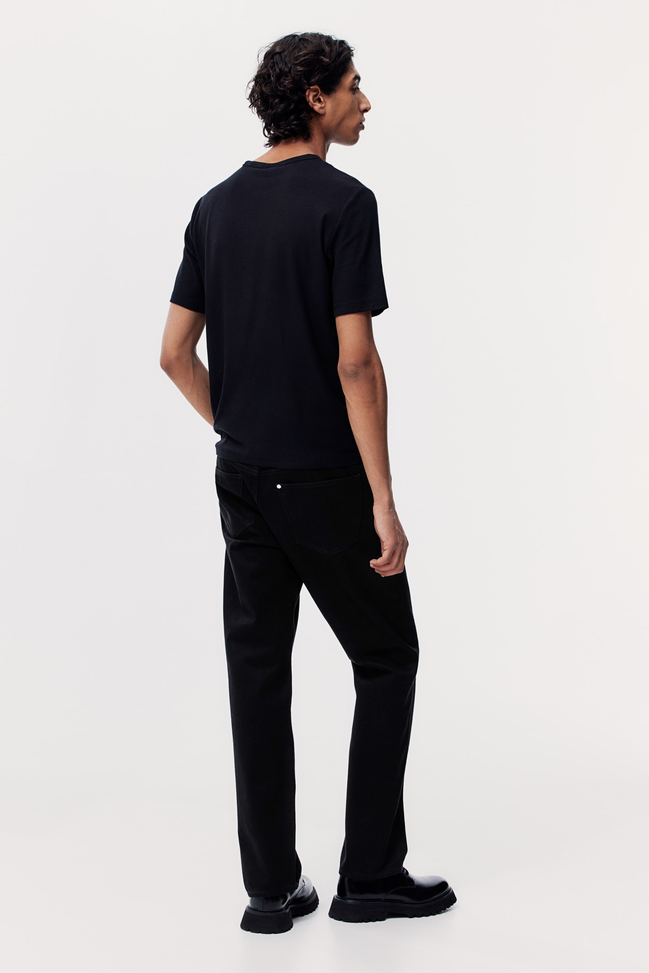 Relaxed Jeans - Black - Men | H&M GB 3