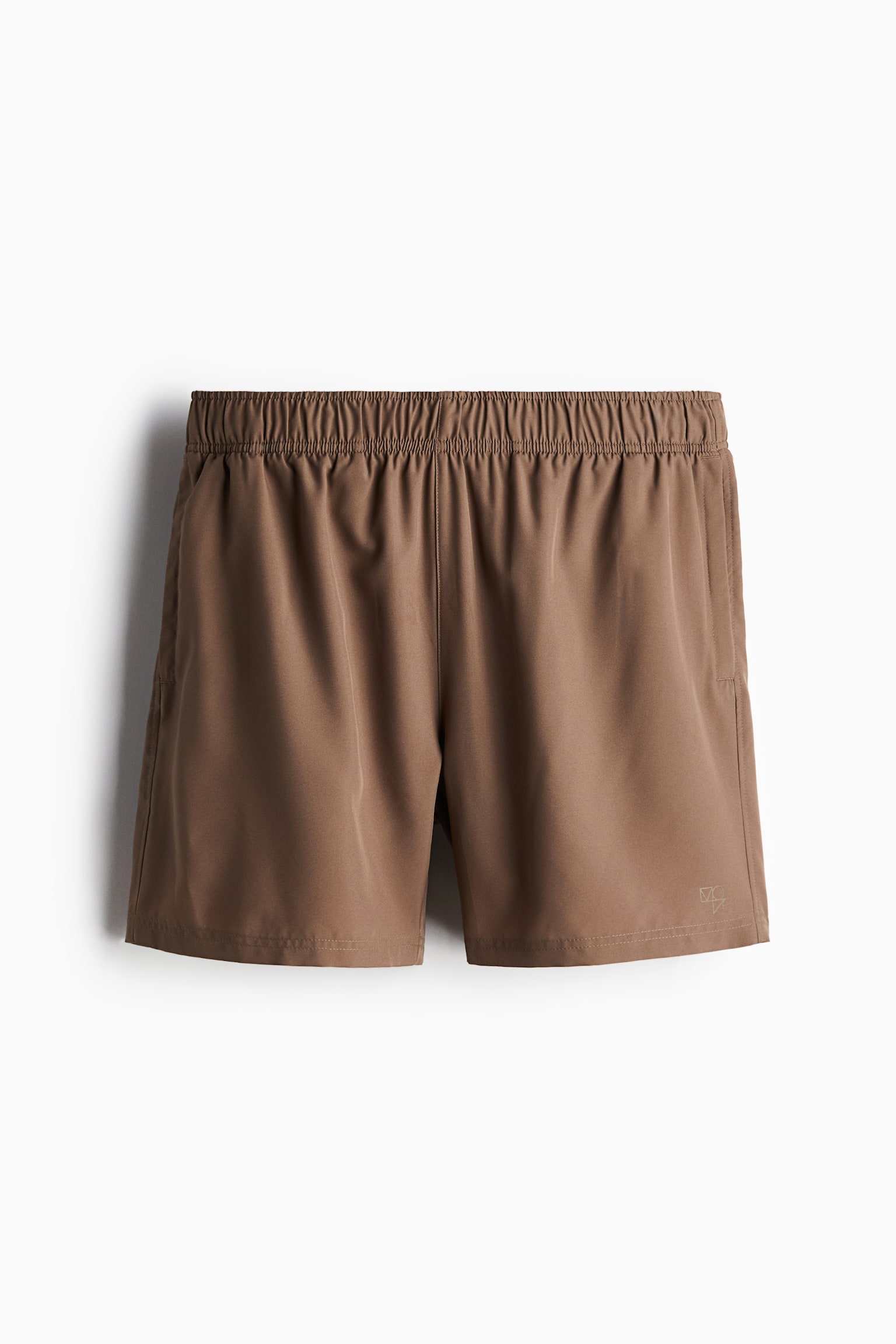 Mid-Length Sports Shorts in DryMove™ - Brown/Dark khaki green/Black/Dark gray - 2