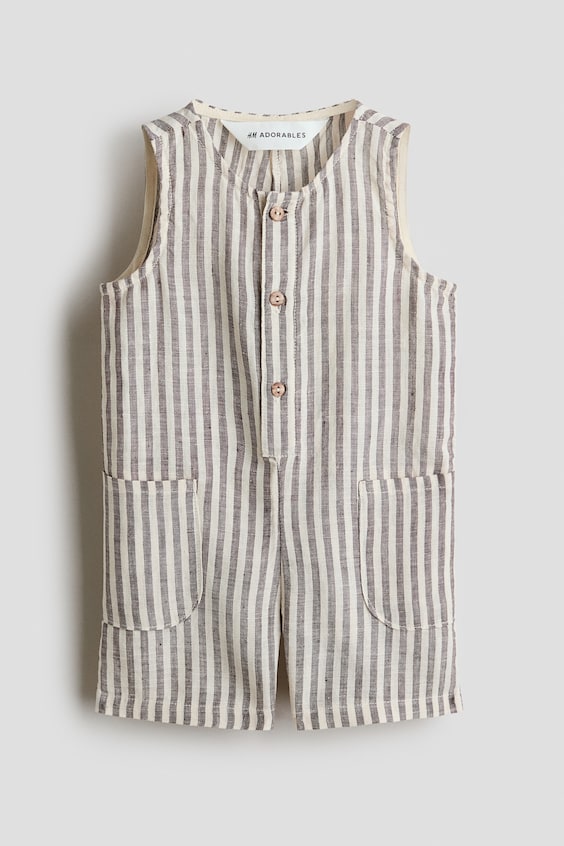 Детские комбинезоны H&M Linen Romper Suit