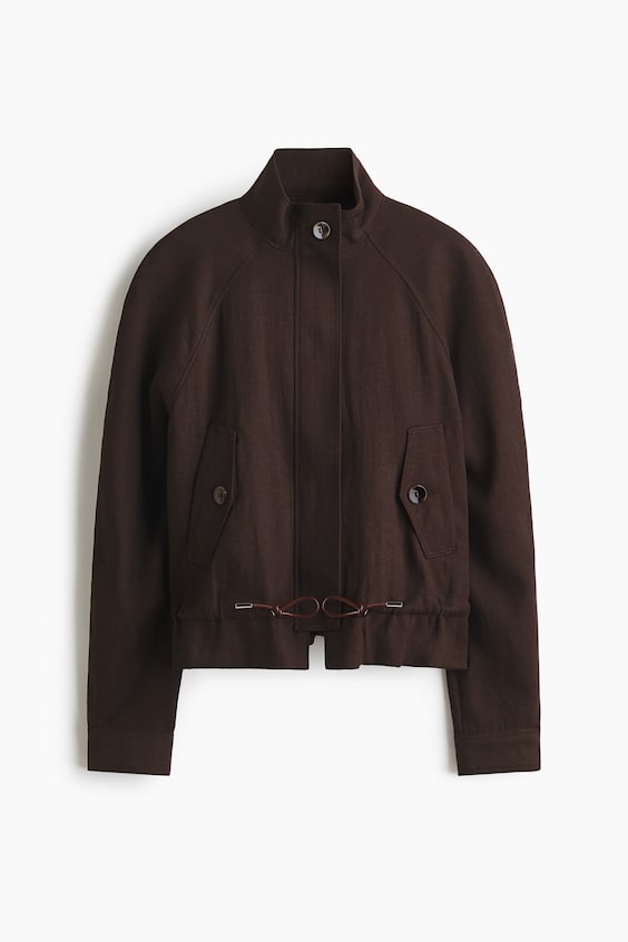 Oversized Linen-Blend Jacket