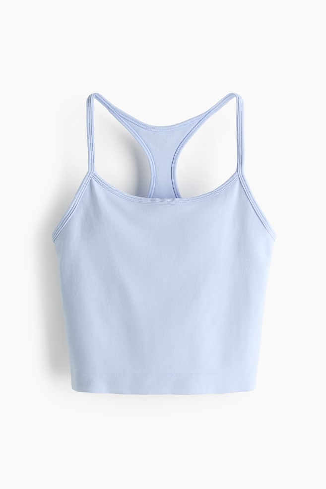 Seamless Sports vest top with DryMove™ - Light blue - 1