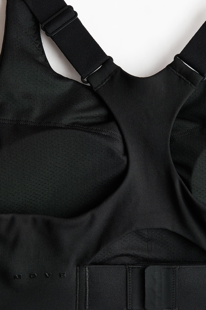 High Support Sports bra with ShapeMove™ - Black/White/Powder pink - 3