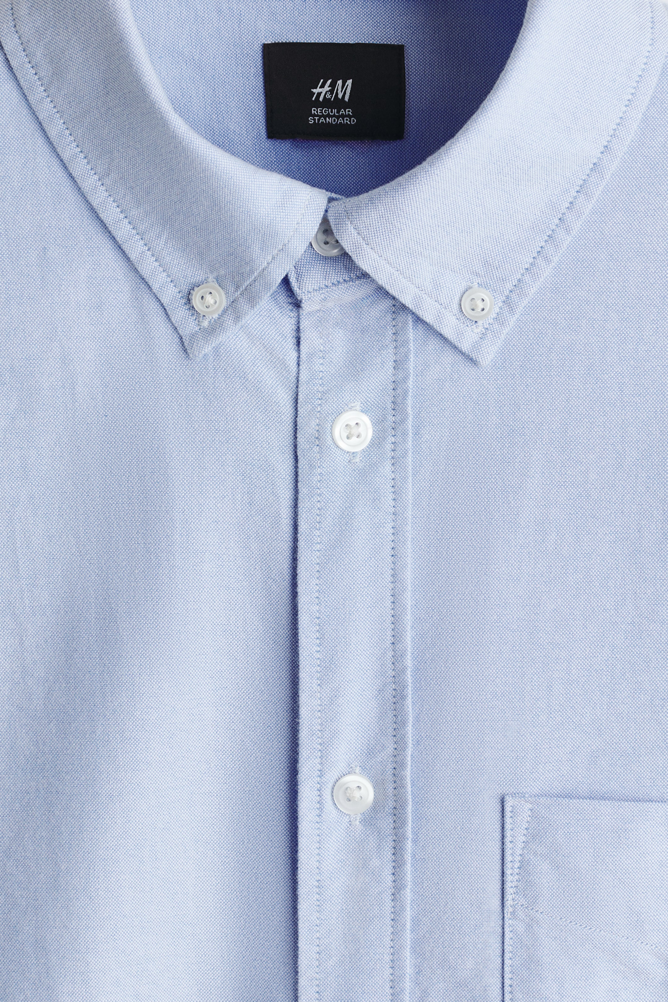 View larger image: Regular Fit Oxford shirt - Light blue - Men | H&M IN 7