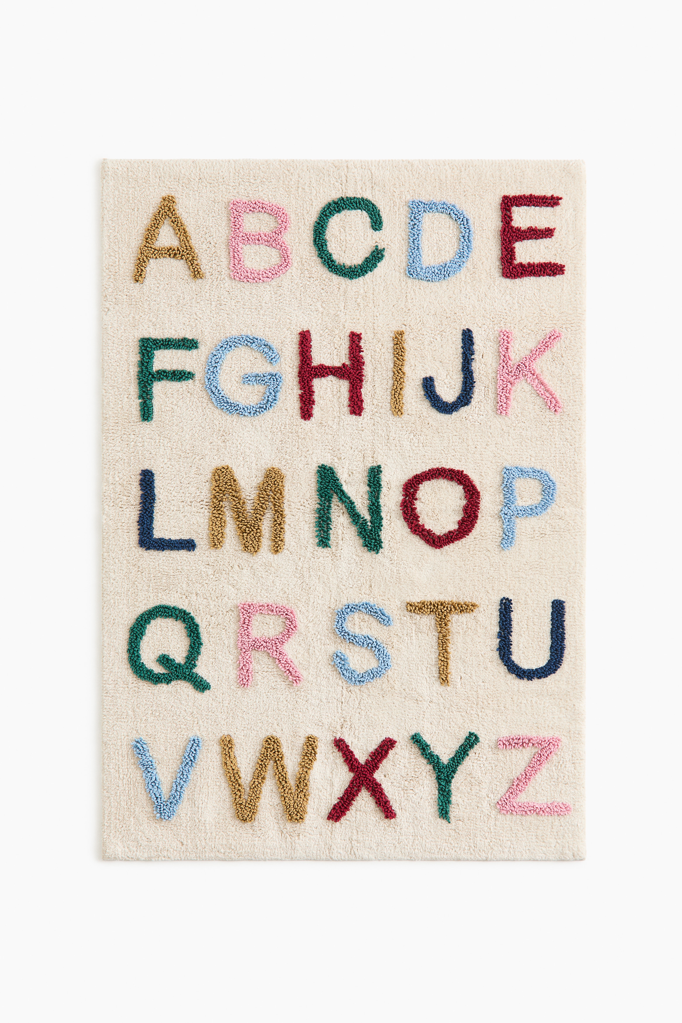 Tufted cotton rug