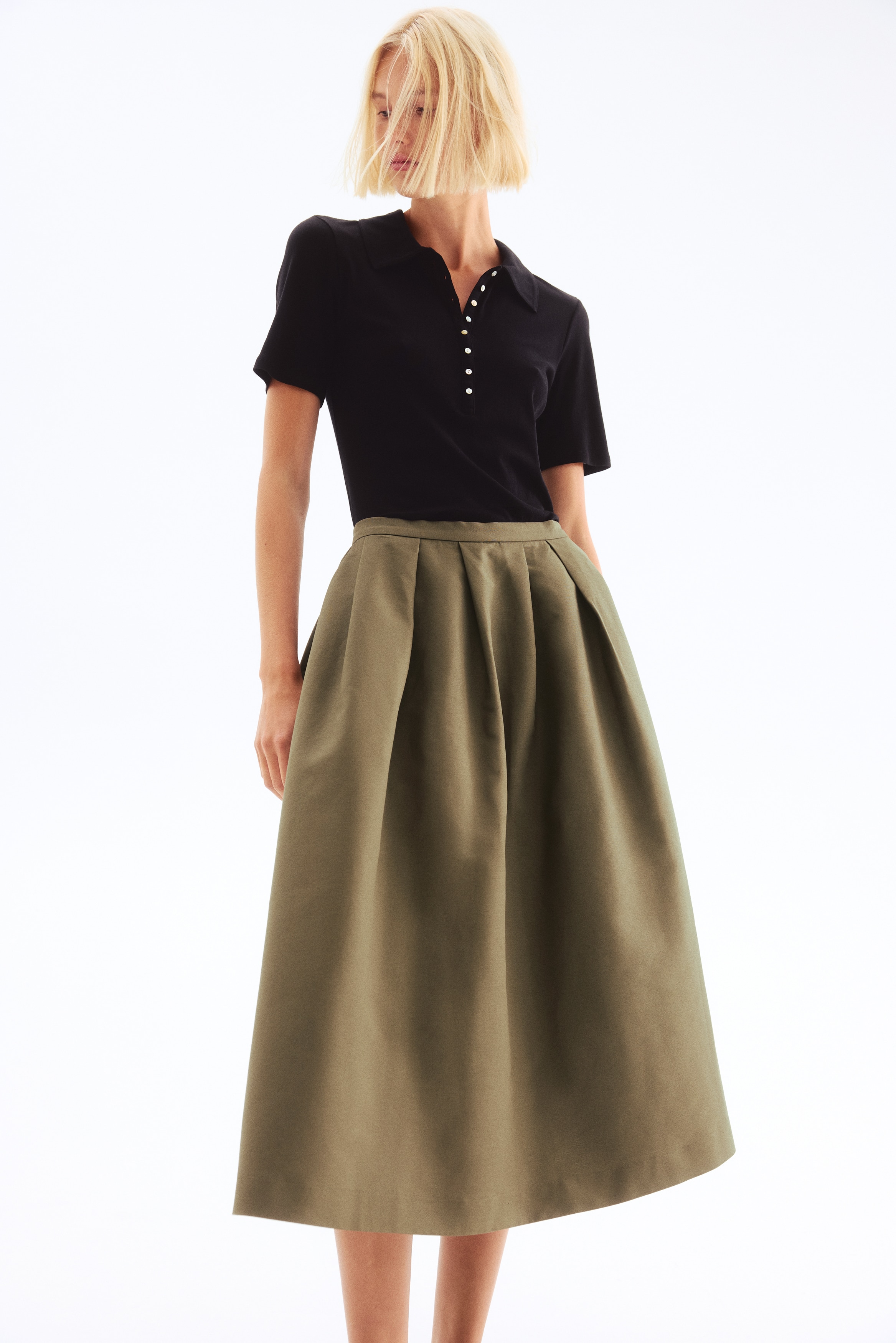 UNLIENS アンリアン　tie skirt　カーキ色 khaki SKIRT – UNLÍENS