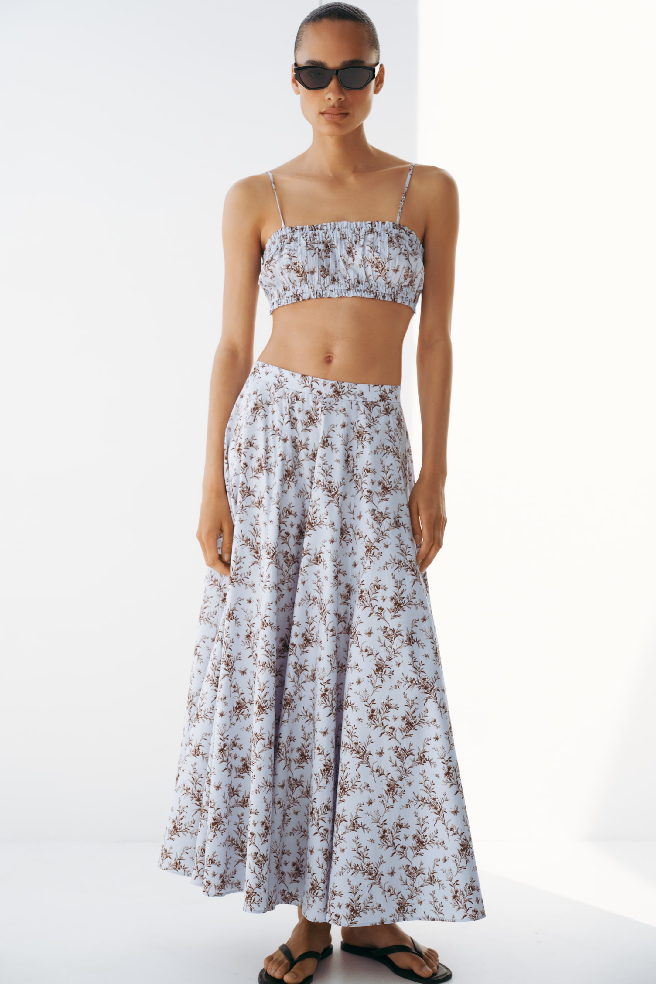 Женские юбки H&M Cotton Poplin Skirt — фото 5