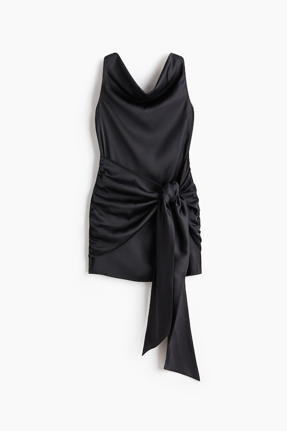 Женские платья H&M Cowl-Neck Satin Dress