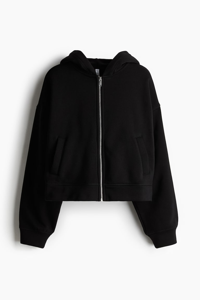 Oversized zip-through hoodie