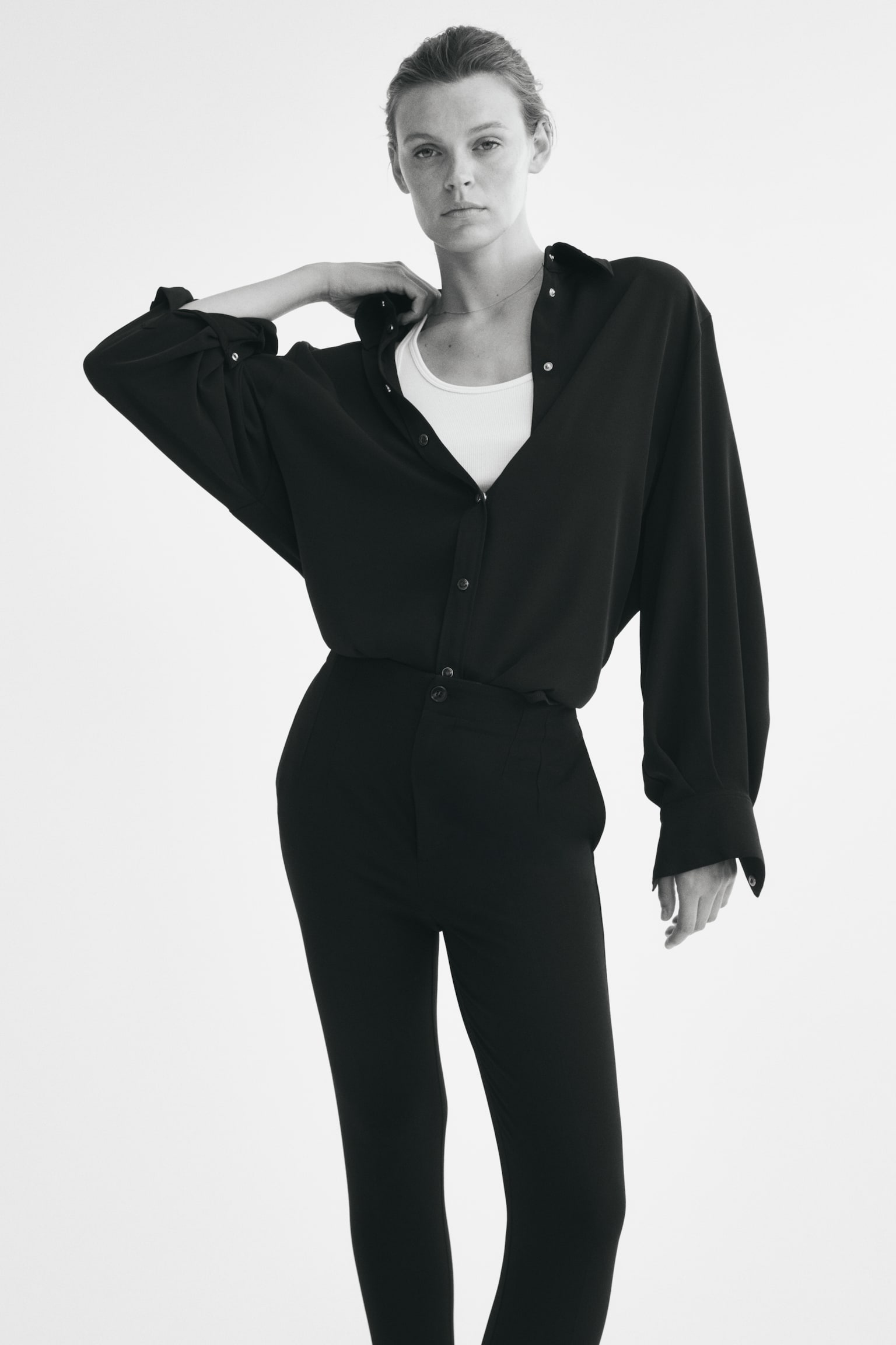 Женские брюки H&M Stirrup, цвет: Чёрный — фото 2