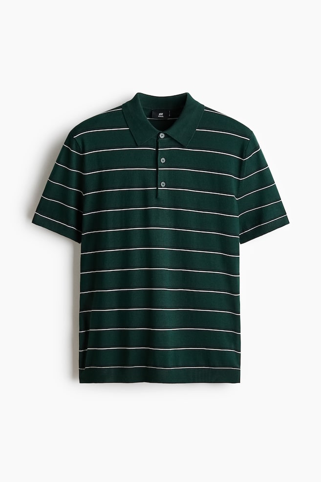Regular-Fit Polo Shirt - Dark green/striped/Brown/striped/Gray/striped - 1