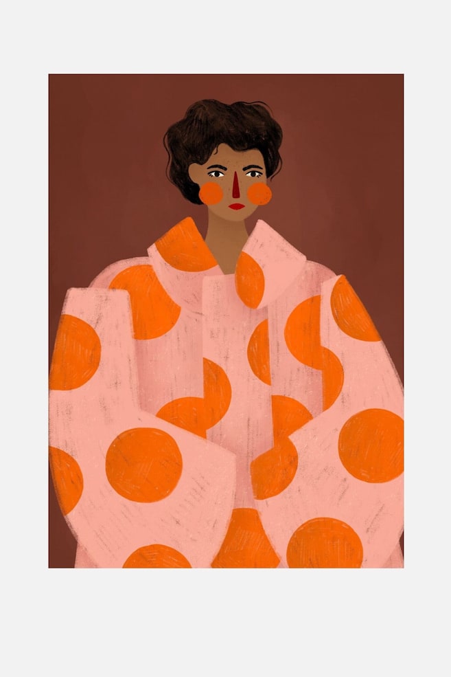 Bea Muller - Woman With Orange Dots - Wielobarwność - 1