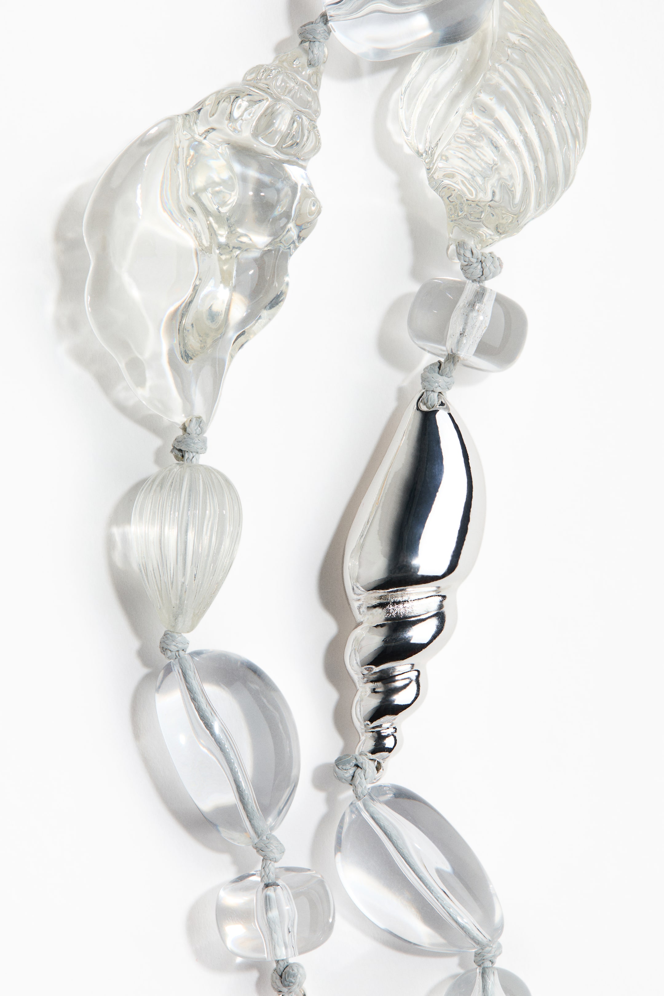 Collier cordon avec perles de fantaisie