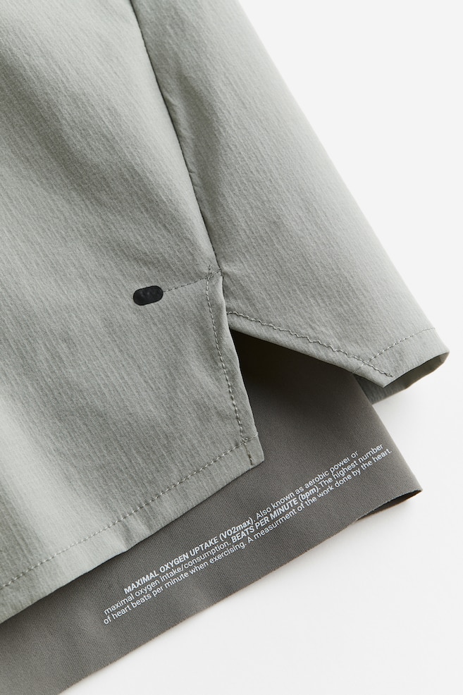 DryMove™ Double-layered sports shorts - Grey - 4