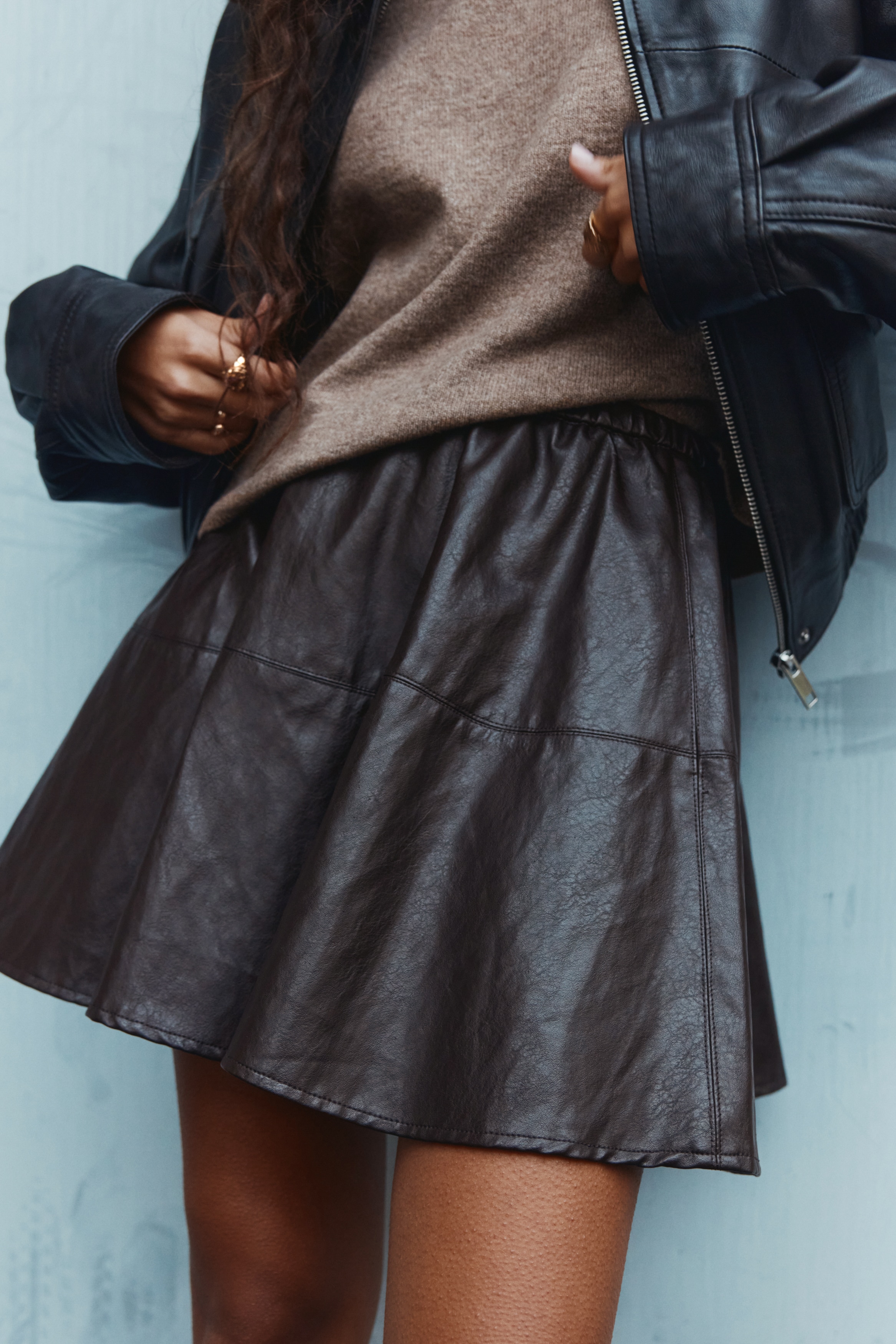 Circular mini skirt