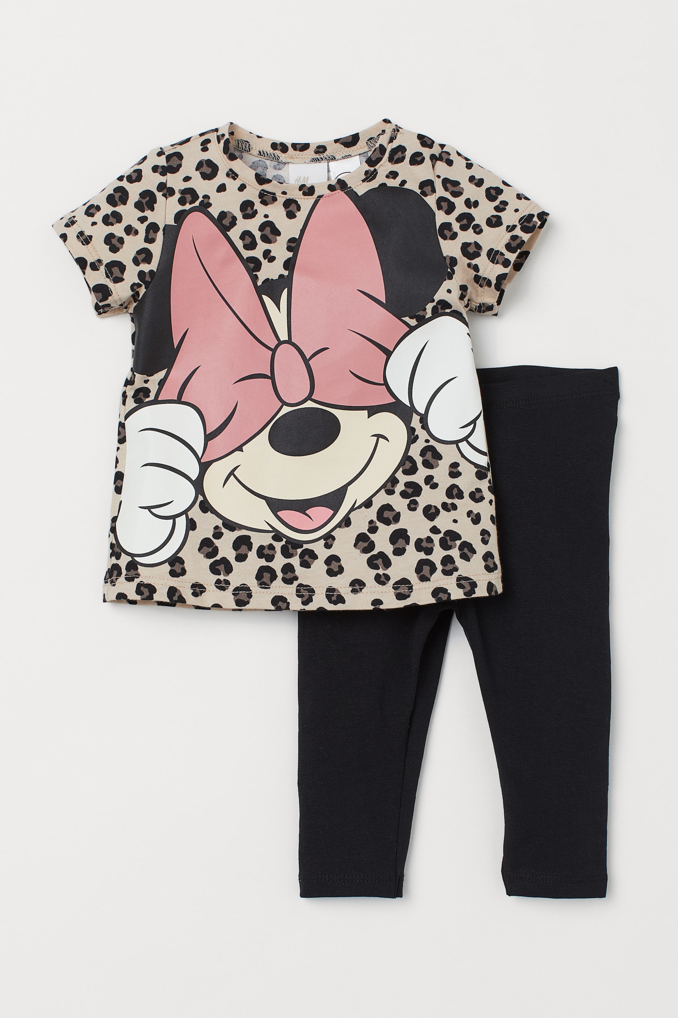 MINI MOUSE JERSEY SET - SALMON