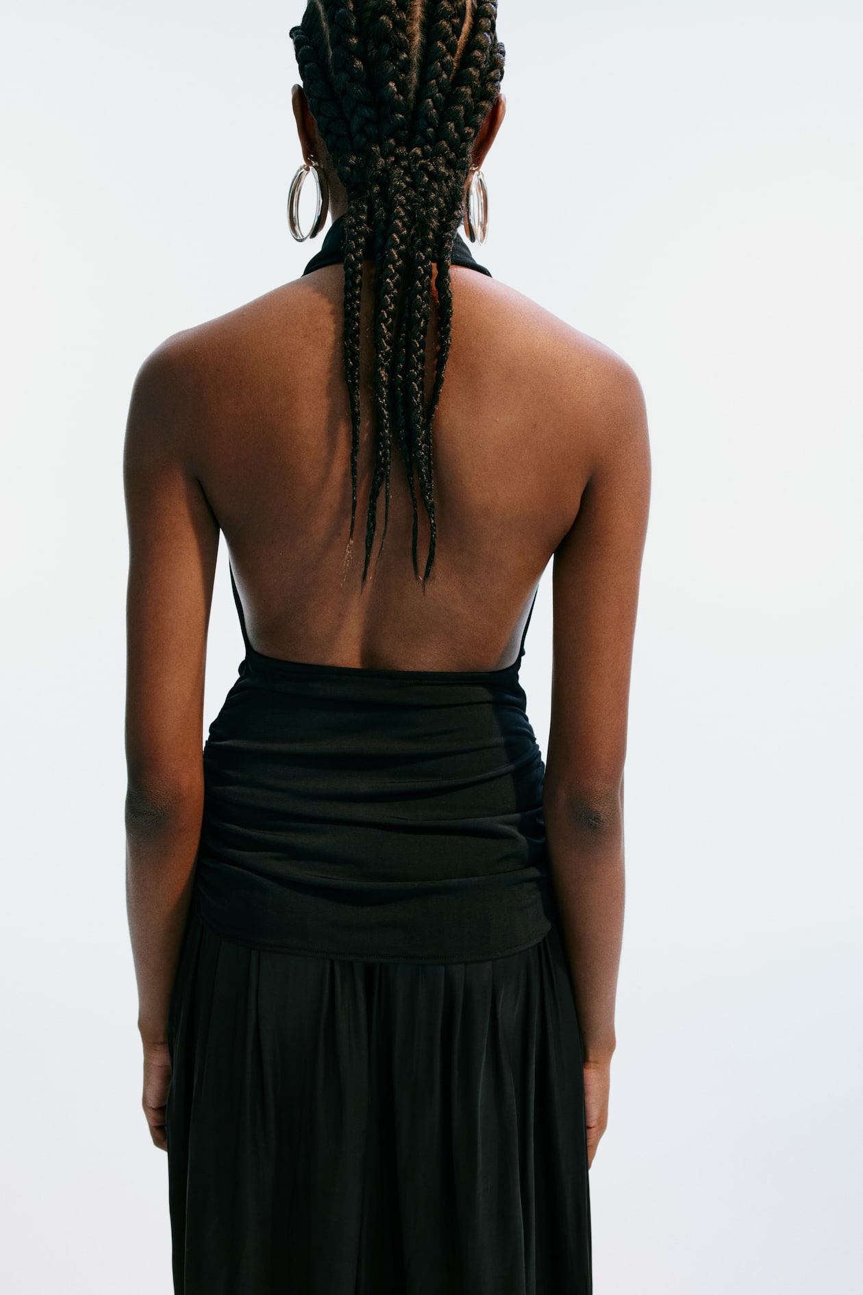 Draped-Panel Halterneck Top - image 2