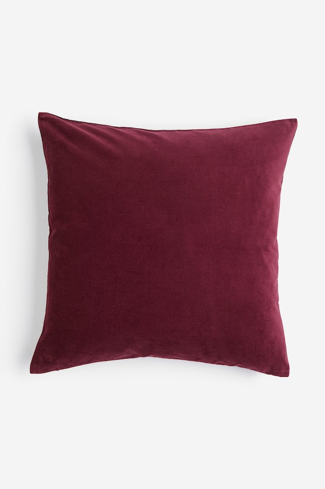 Cotton velvet cushion cover - Dark red/Dark grey/Sage green/Red/dc/dc/dc/dc/dc/dc/dc/dc/dc - 1
