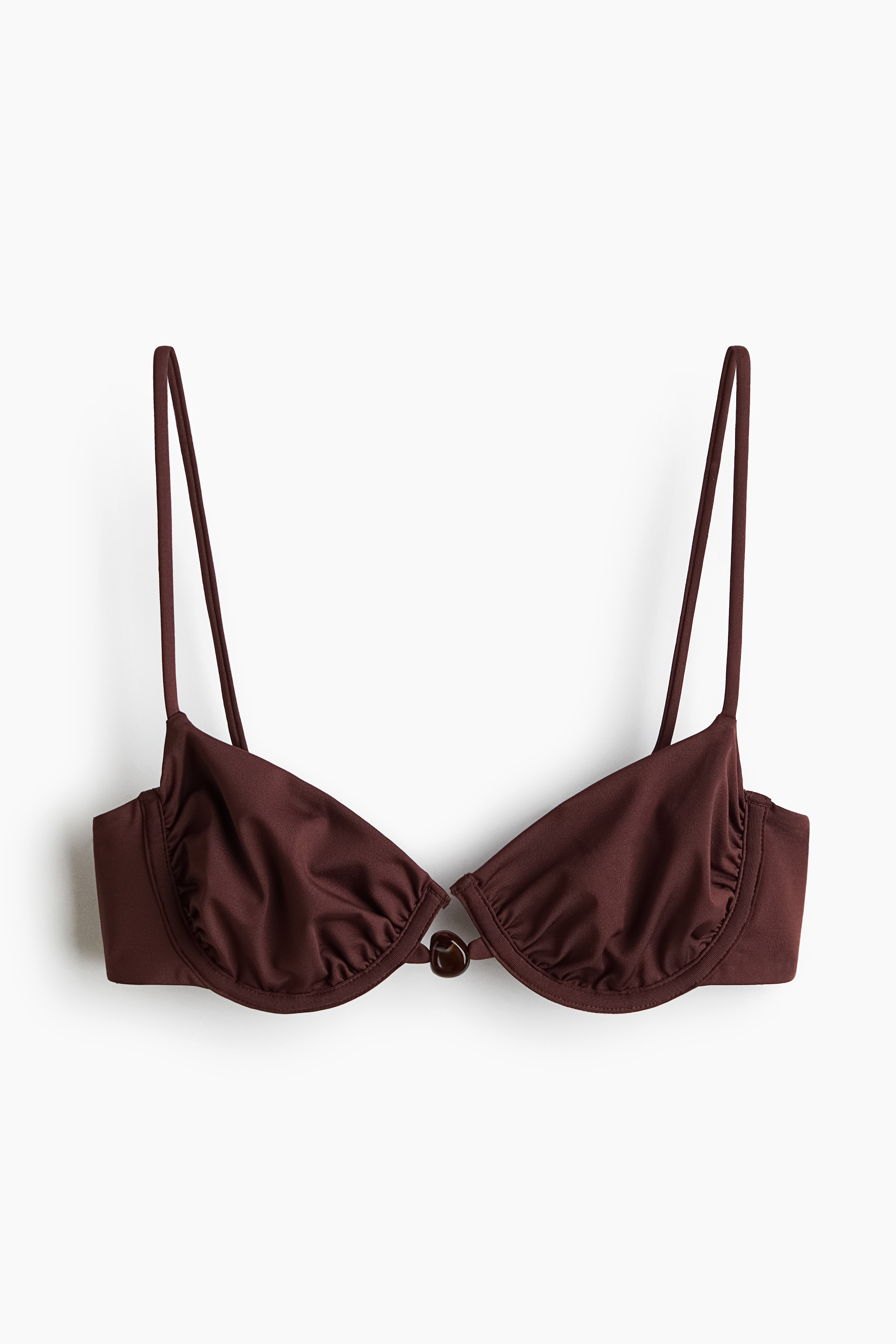 Top bikini - Marrone scuro/Verde