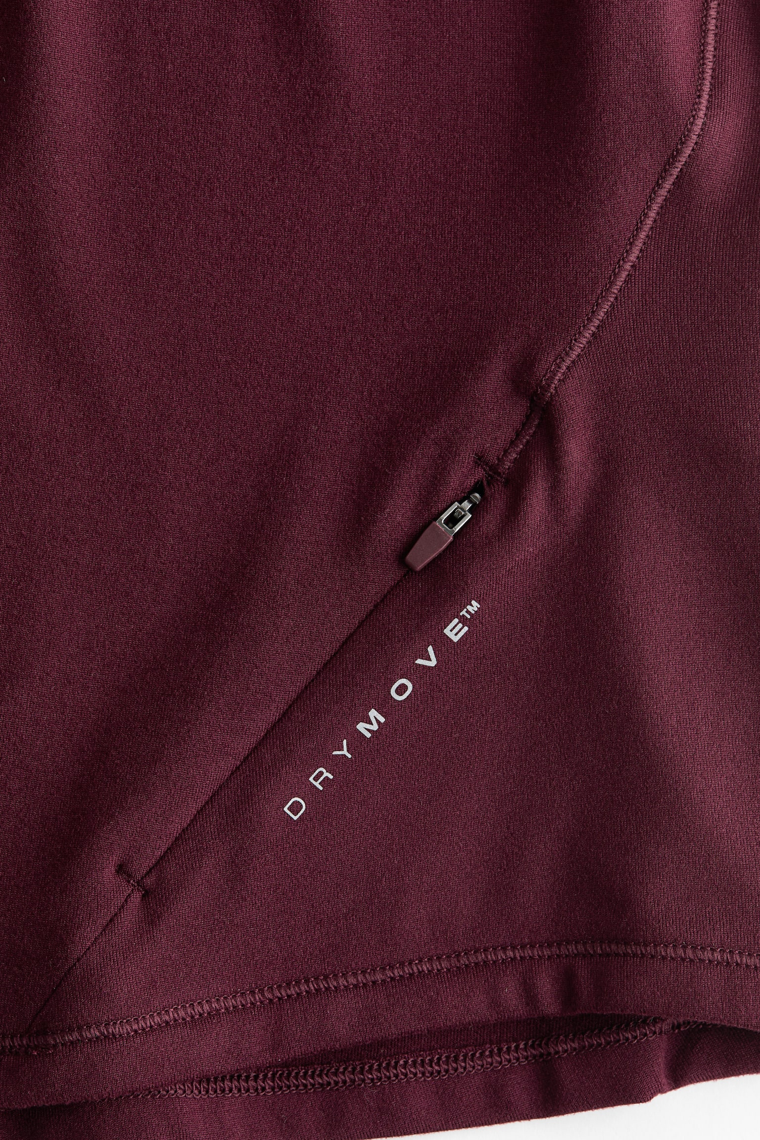 Женский топ H&M Running Top with DryMove™, цвет: Вишнёвый красный — фото 10