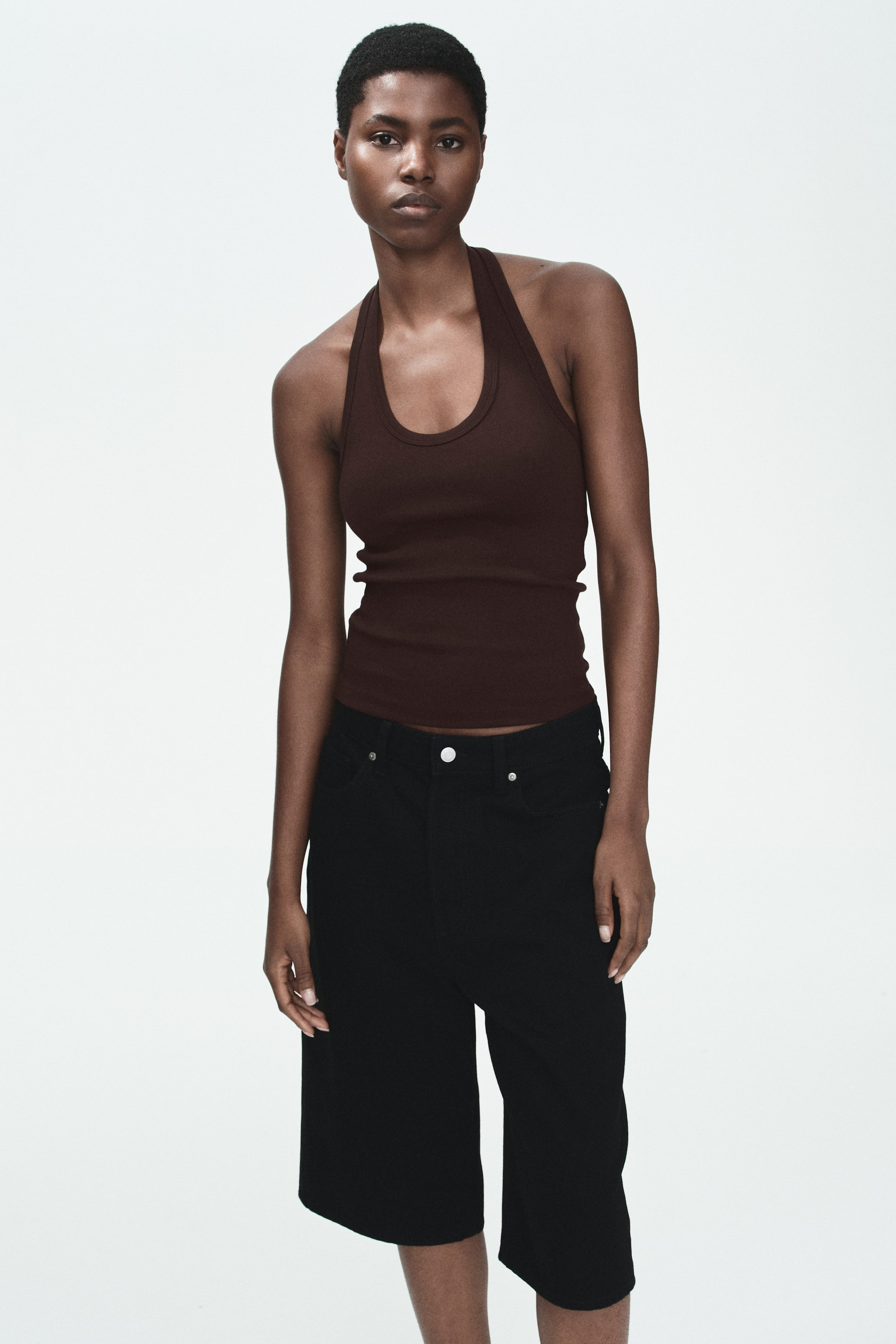Cotton Halterneck Top