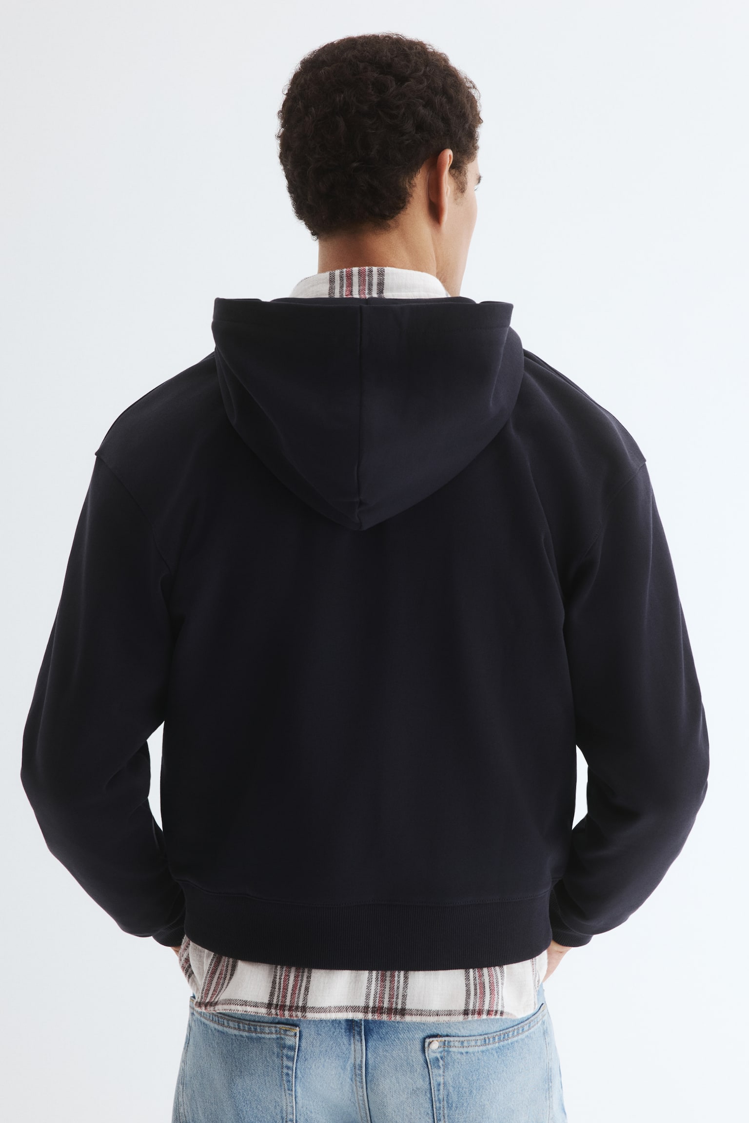 Loose Fit Zip-through hoodie - כחול נייבי/Harbor City - 5