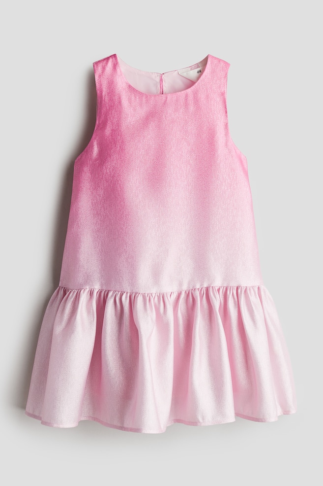Robe trapèze scintillante - Rose/dégradé - 1