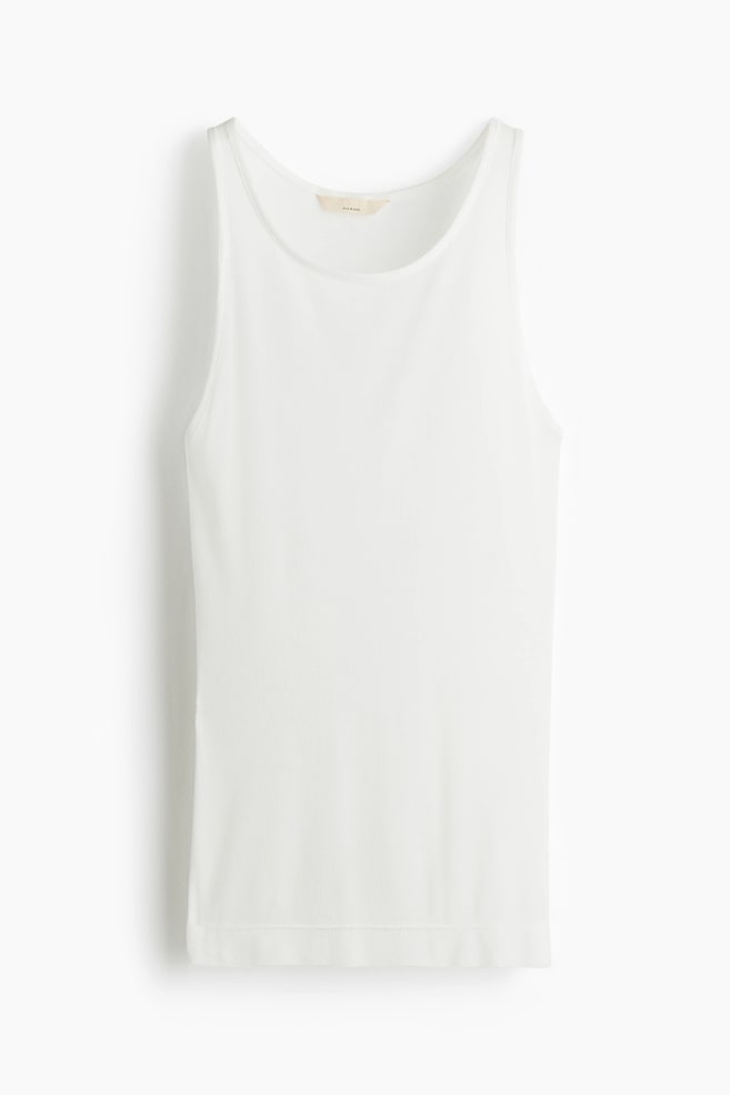 Singlet van zijdemix - Wit - 1