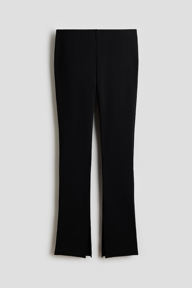 Pull-on broek van Punta di Roma-tricot - Zwart/Donkerbruin/Zwart - 1