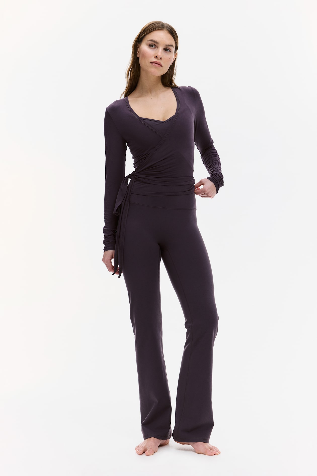 Sports Wrap Top in Modal - image 2