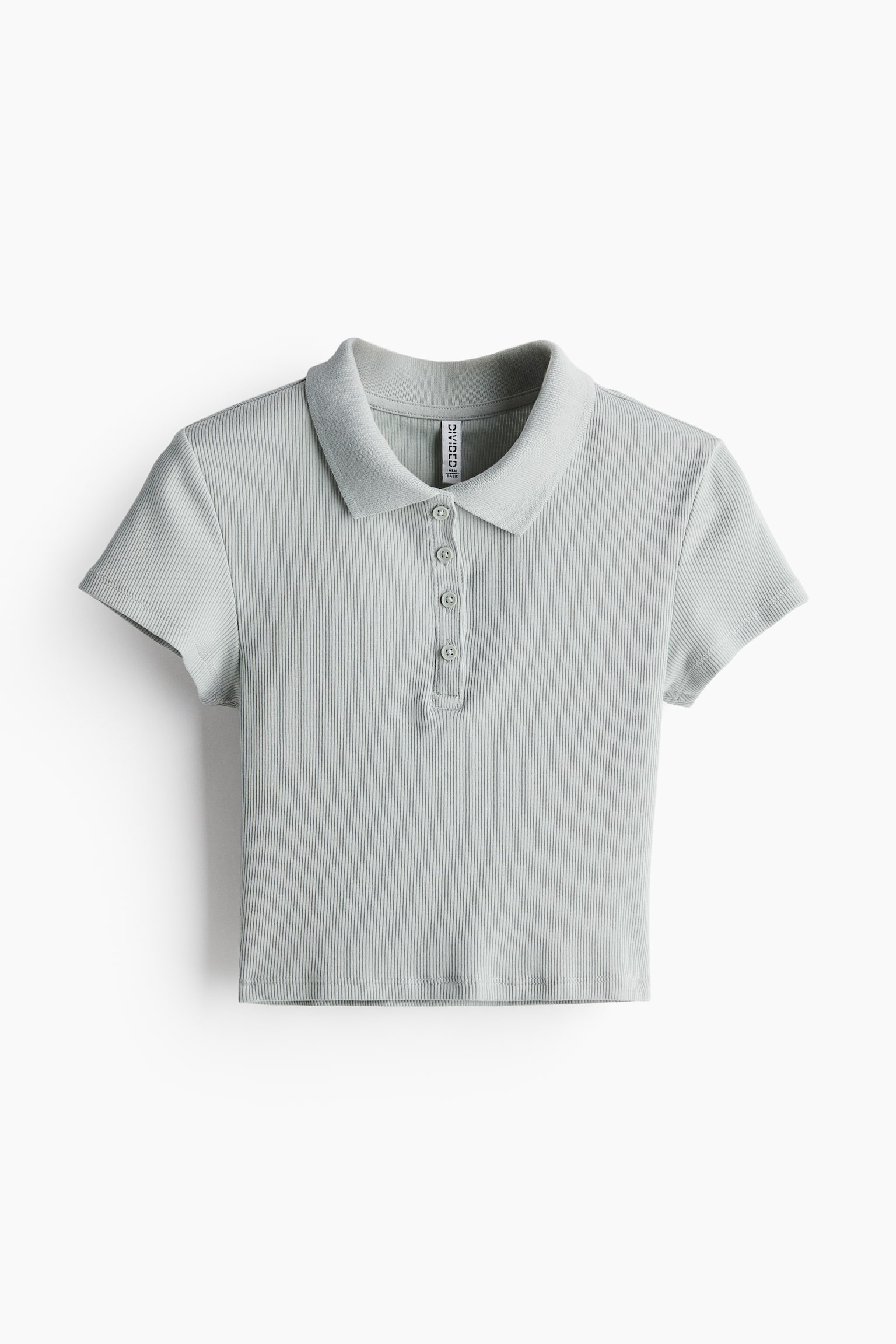 Ribbed polo shirt - Light turquoise/Light dusty pink/White/Navy blue/Black/Light blue - 2