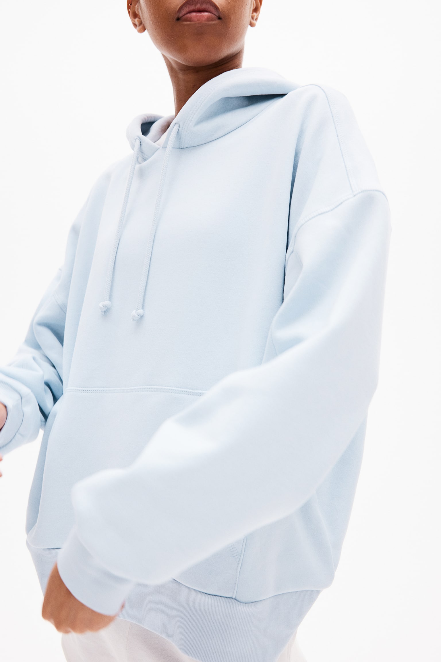 Oversized hoodie - Light blue/Black/Dusty pink/Grey marl/Dark brown/Light greige/Dark grey/Navy blue/A - 5