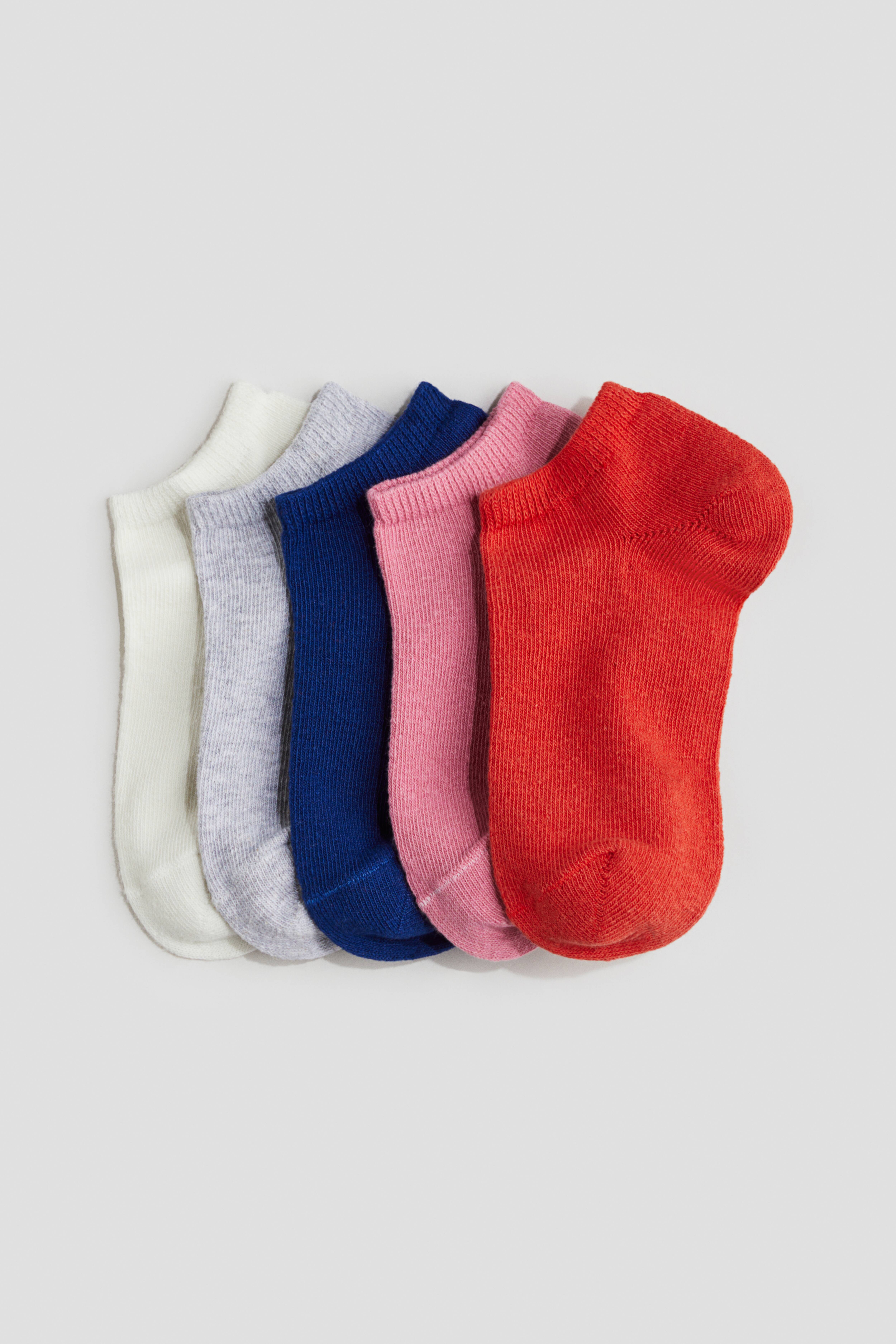 Calzini Alla Caviglia Da Bambino In Cotone, Confezione Multipla Da 5 Paia: Freschezza E Comfort Per L'estate!