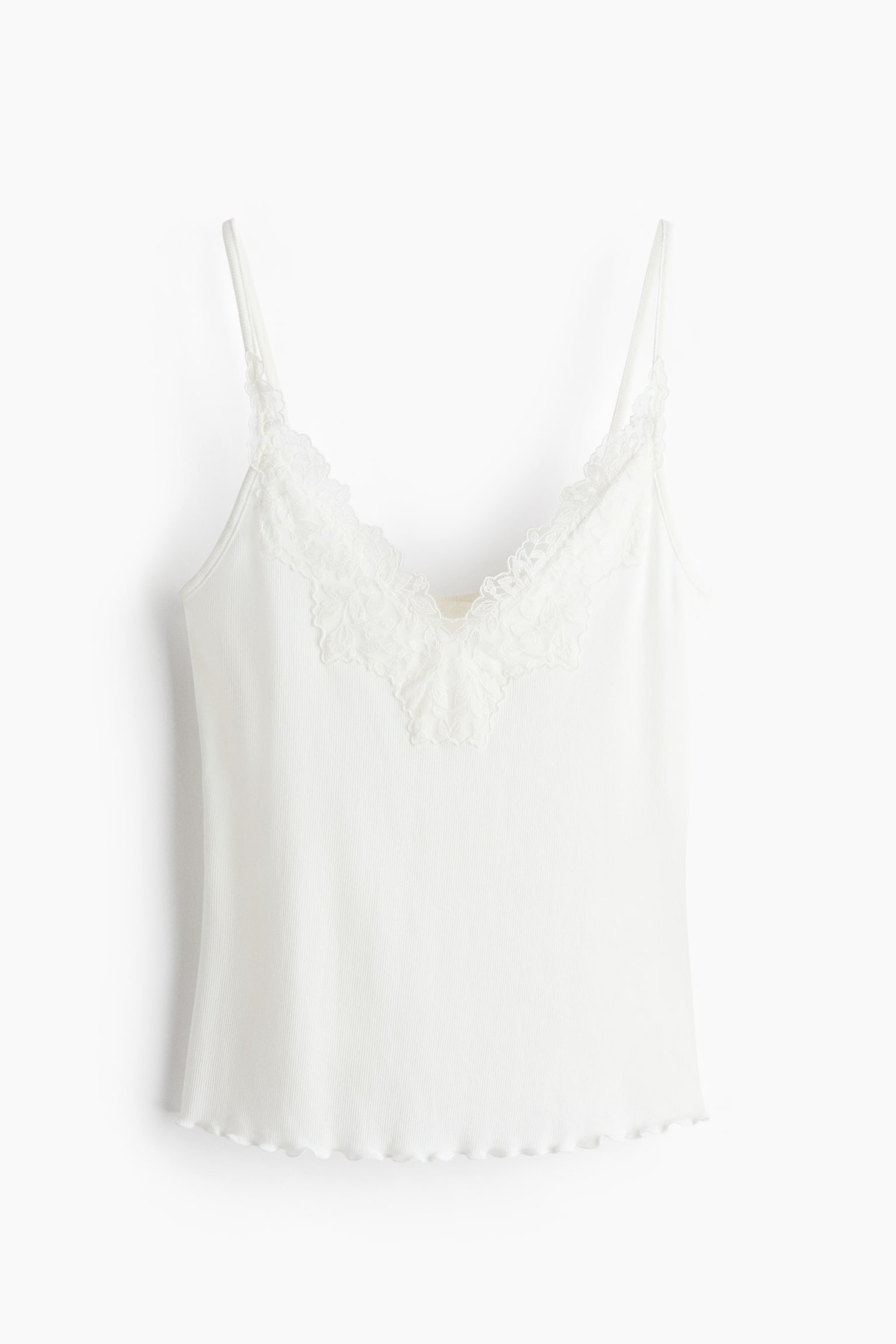 Lace-trimmed strappy top - 2