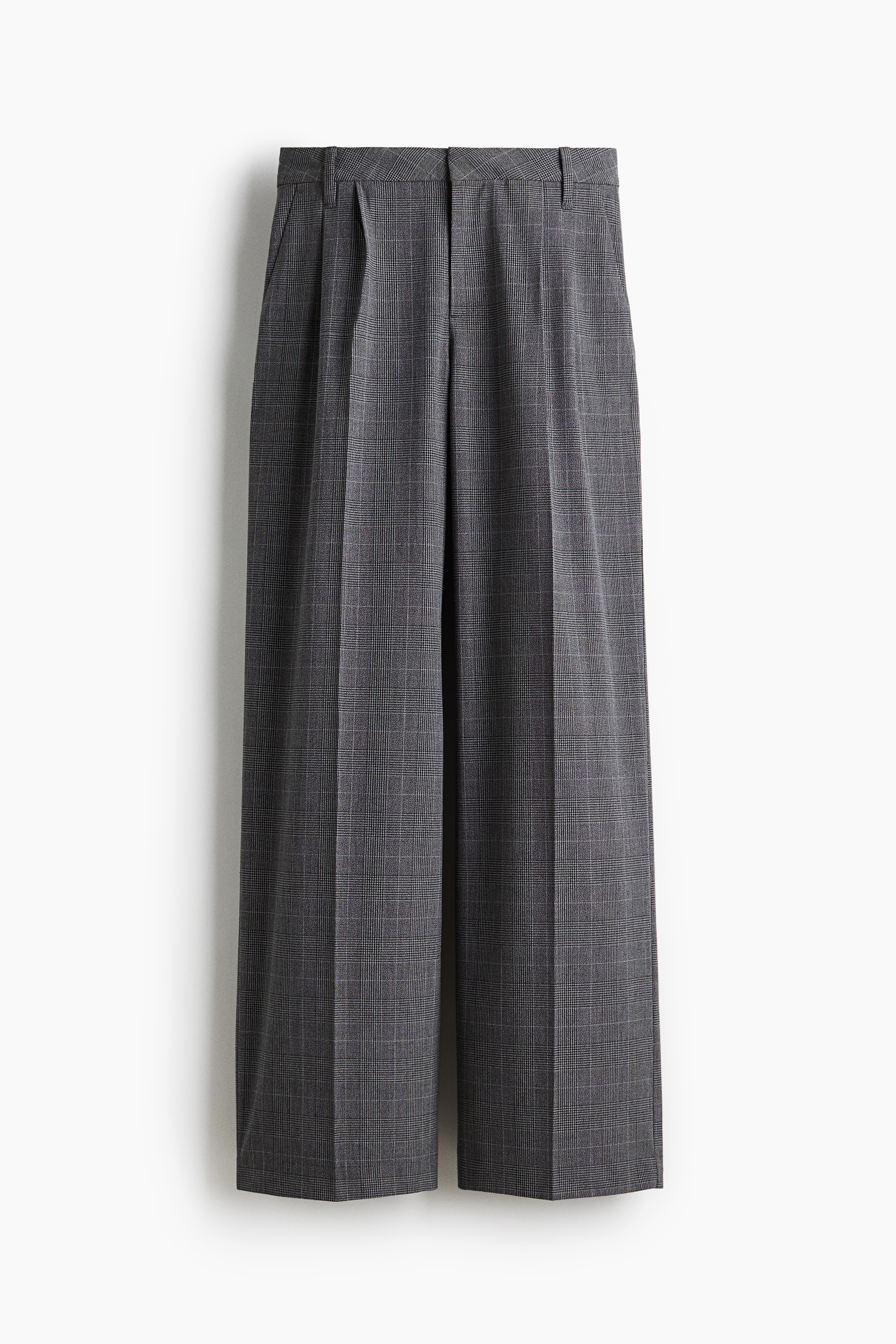Wide tailored trousers - Grey/Checked/Black/Grey/Light grey/Pinstriped/Dark blue/Pinstriped/Grey/Pinstriped